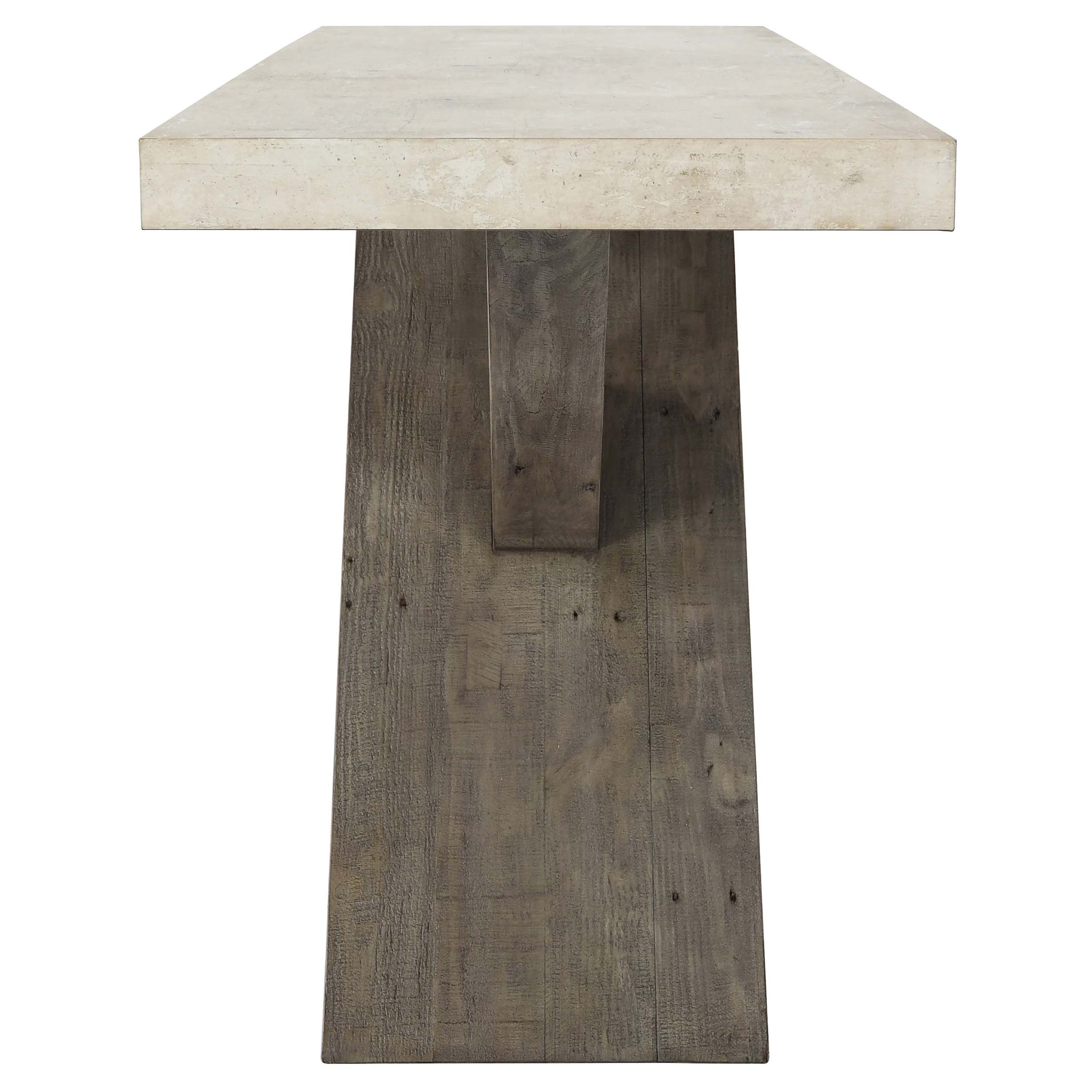 Durant Console, Distressed Grey