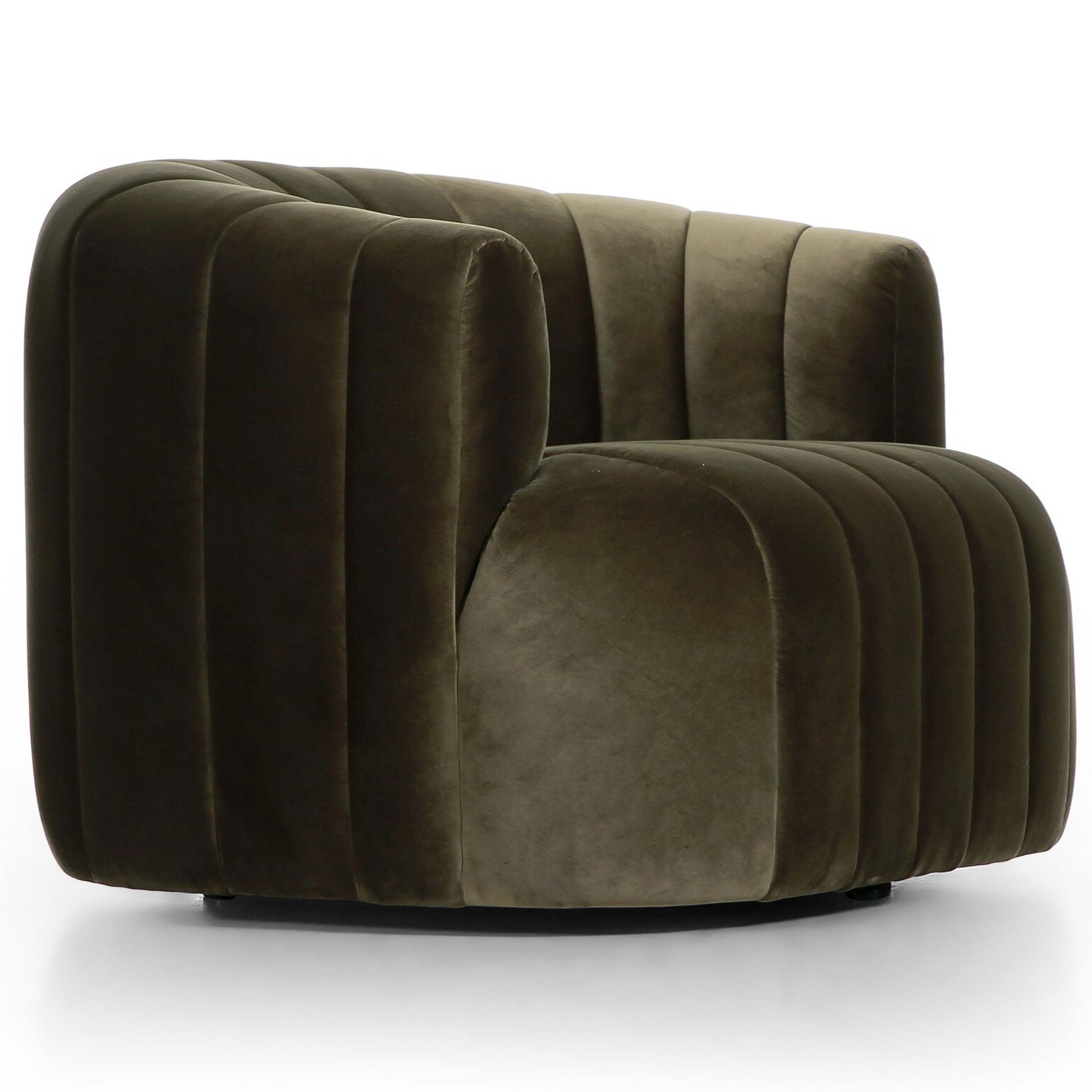 Elliana Swivel Chair, Surrey Olive
