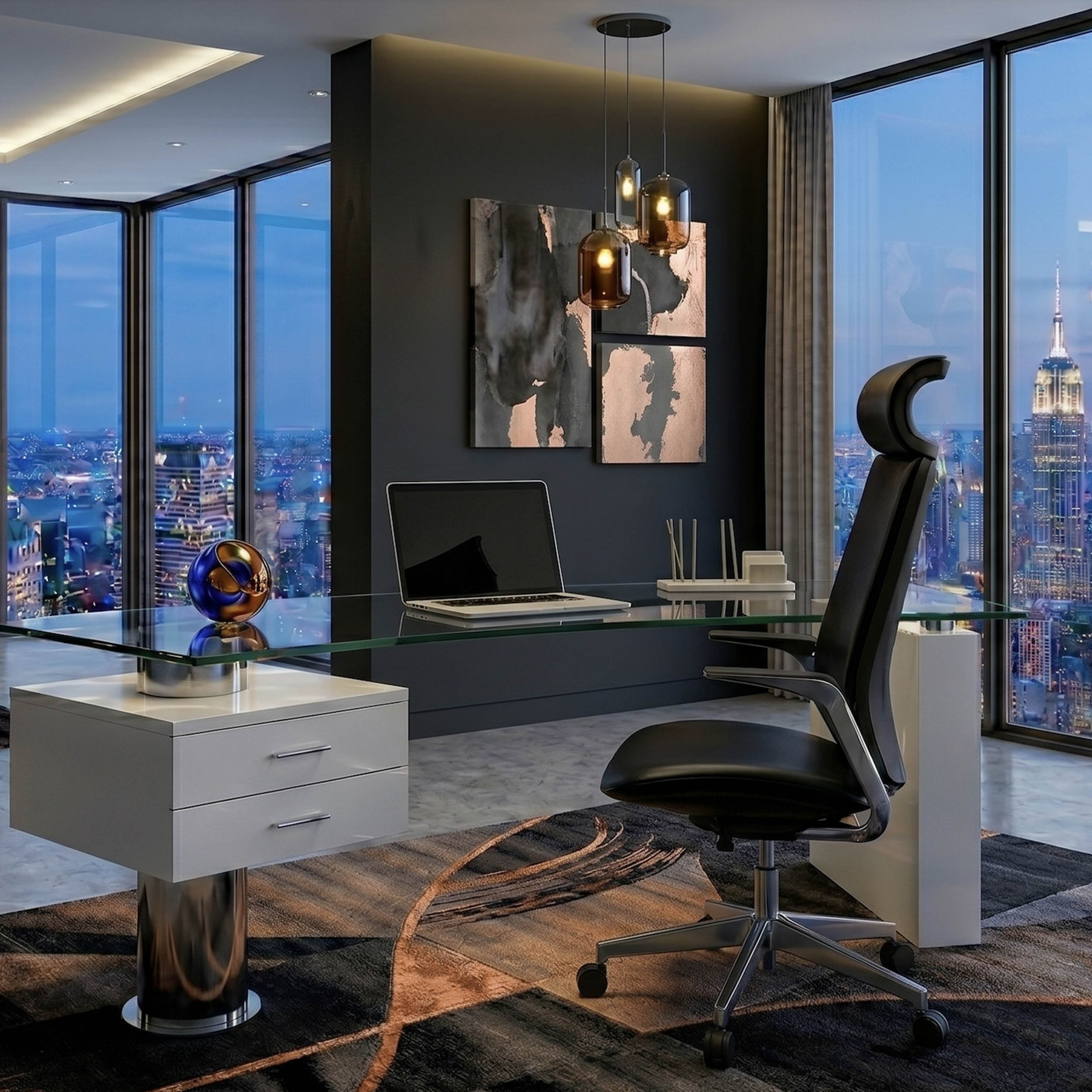 Flo F1-B Office Chair, Black