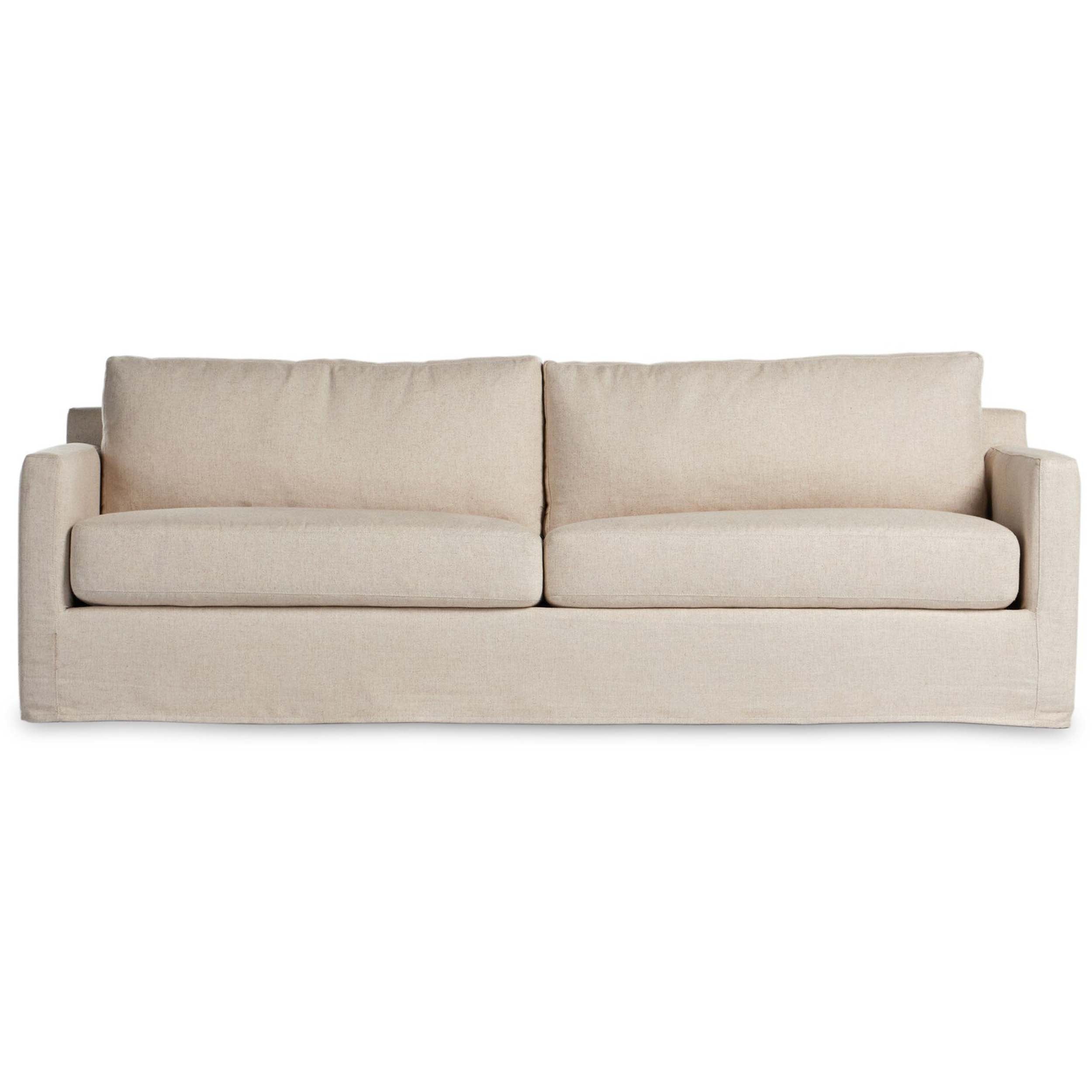 Hampton Slip Cover Sofa, Evere Creme
