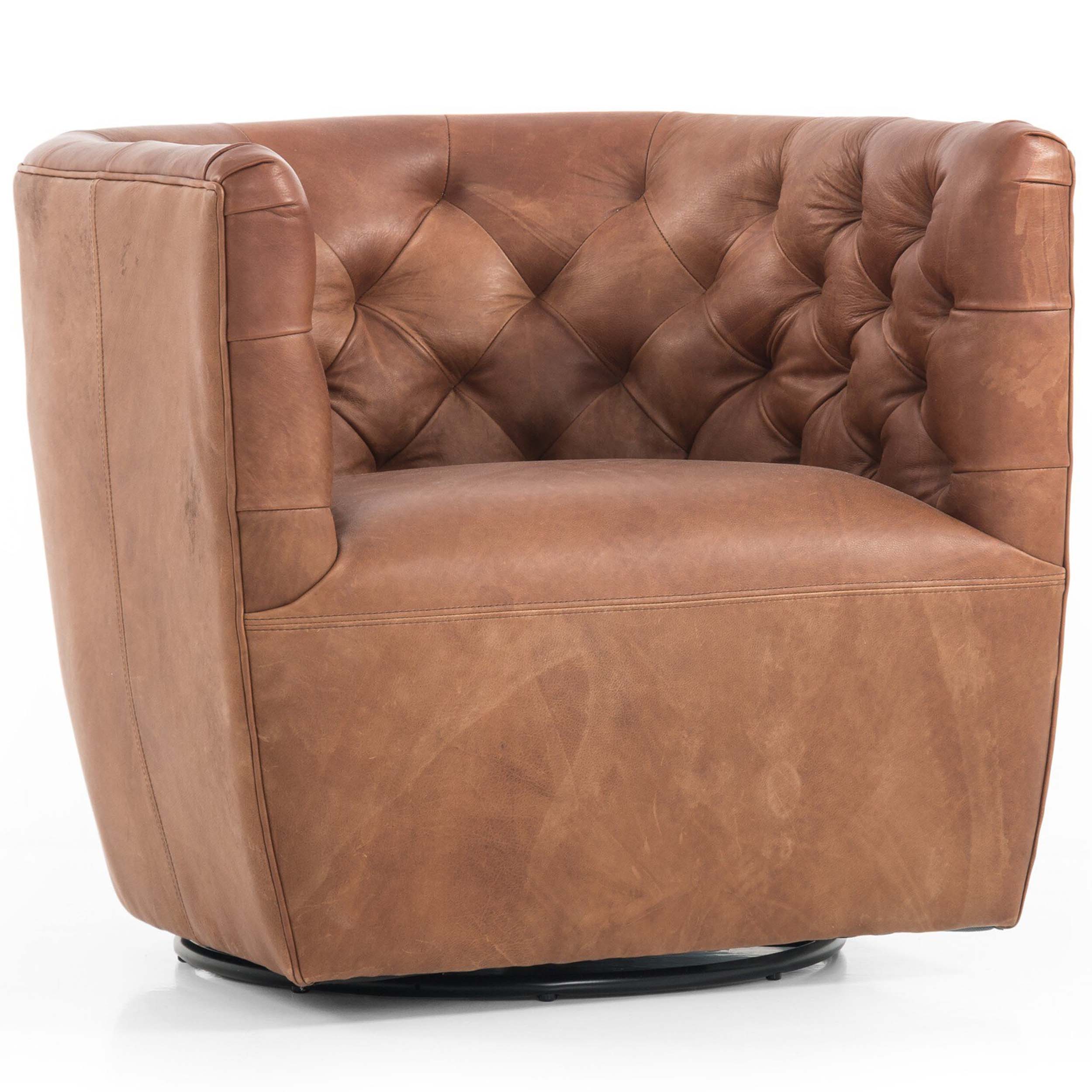 Hanover Swivel Chair, Heirloom Sienna