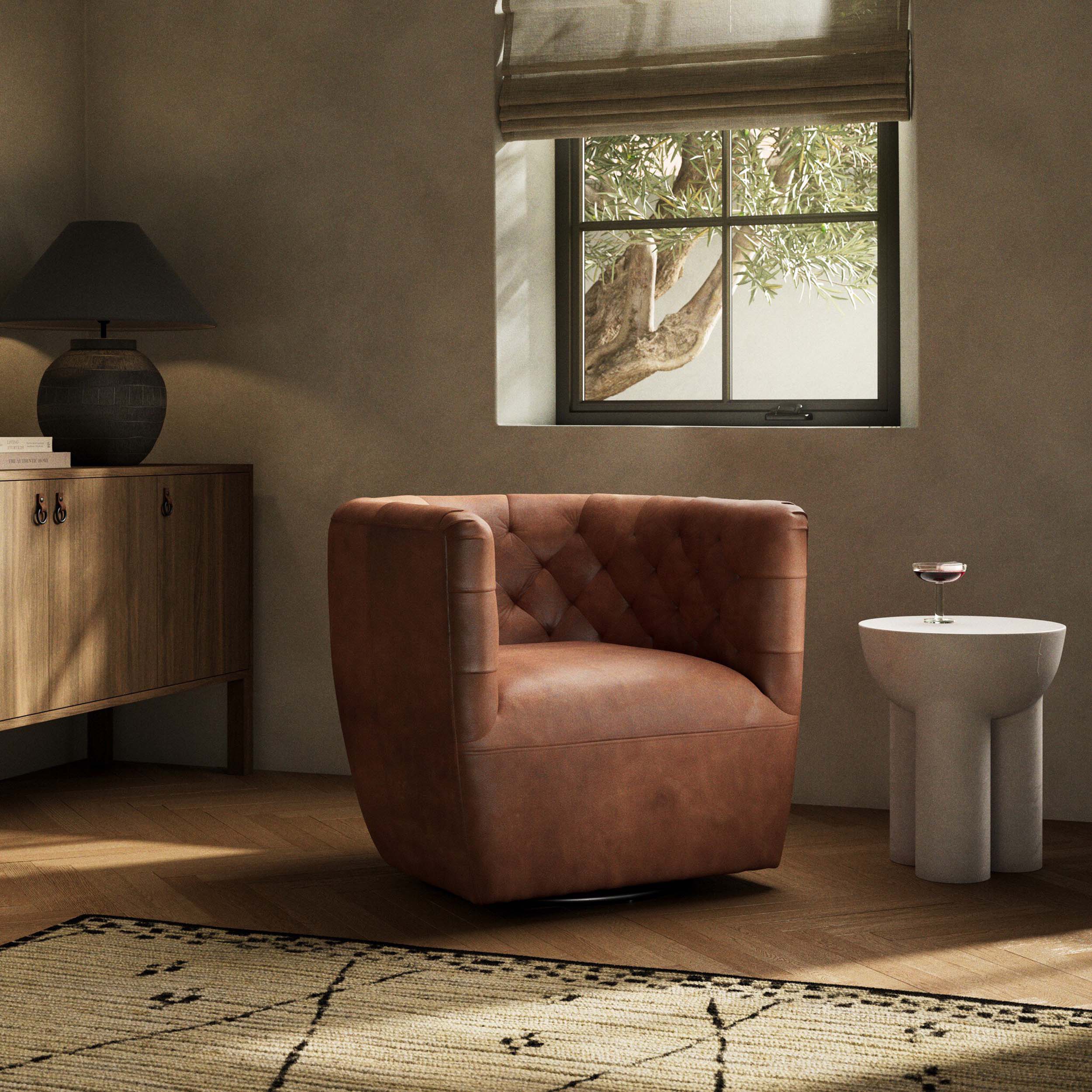 Hanover Swivel Chair, Heirloom Sienna