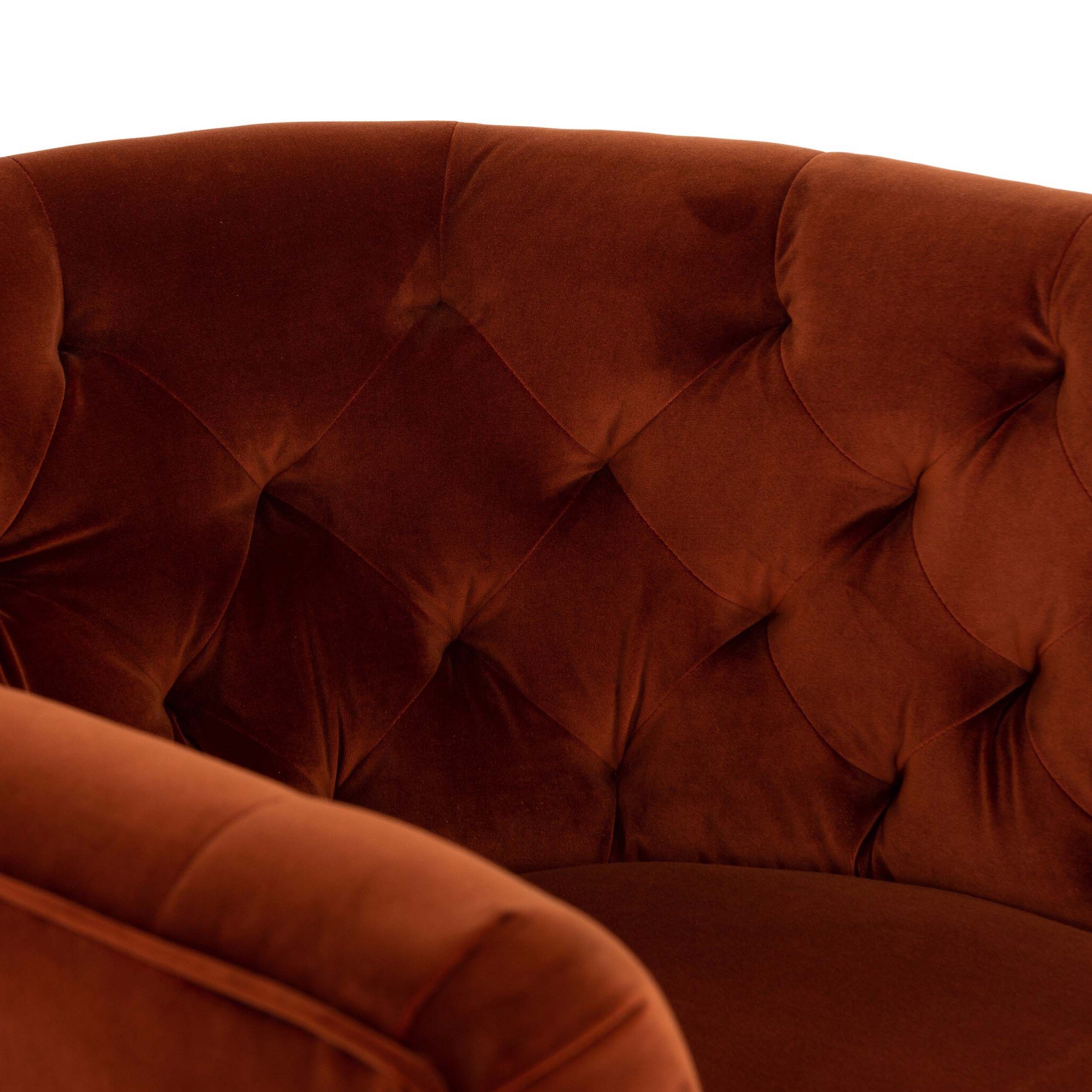 Hanover Swivel Chair, Sapphire Rust