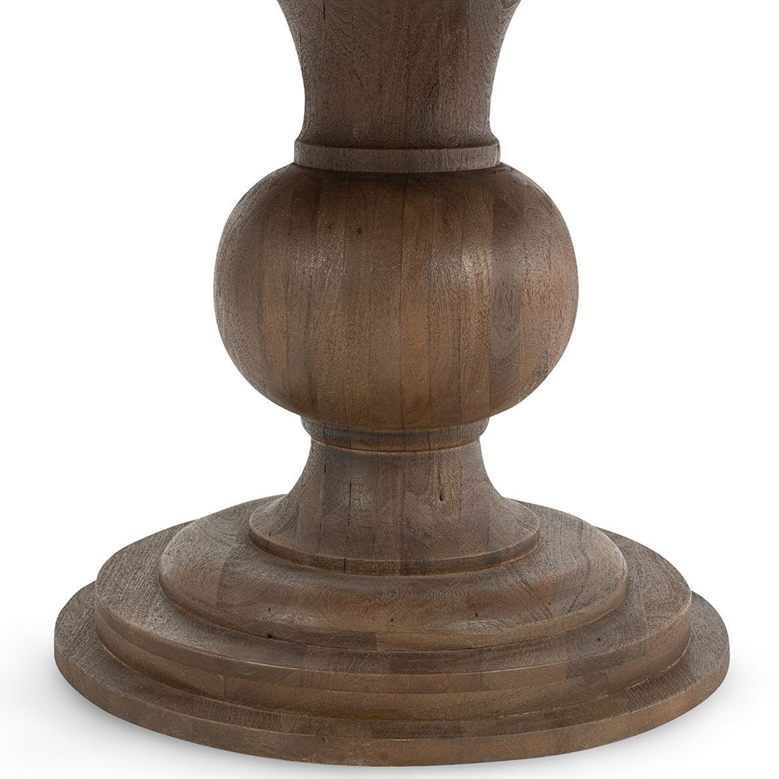 Hera Solid Wood Dining Table, Brown