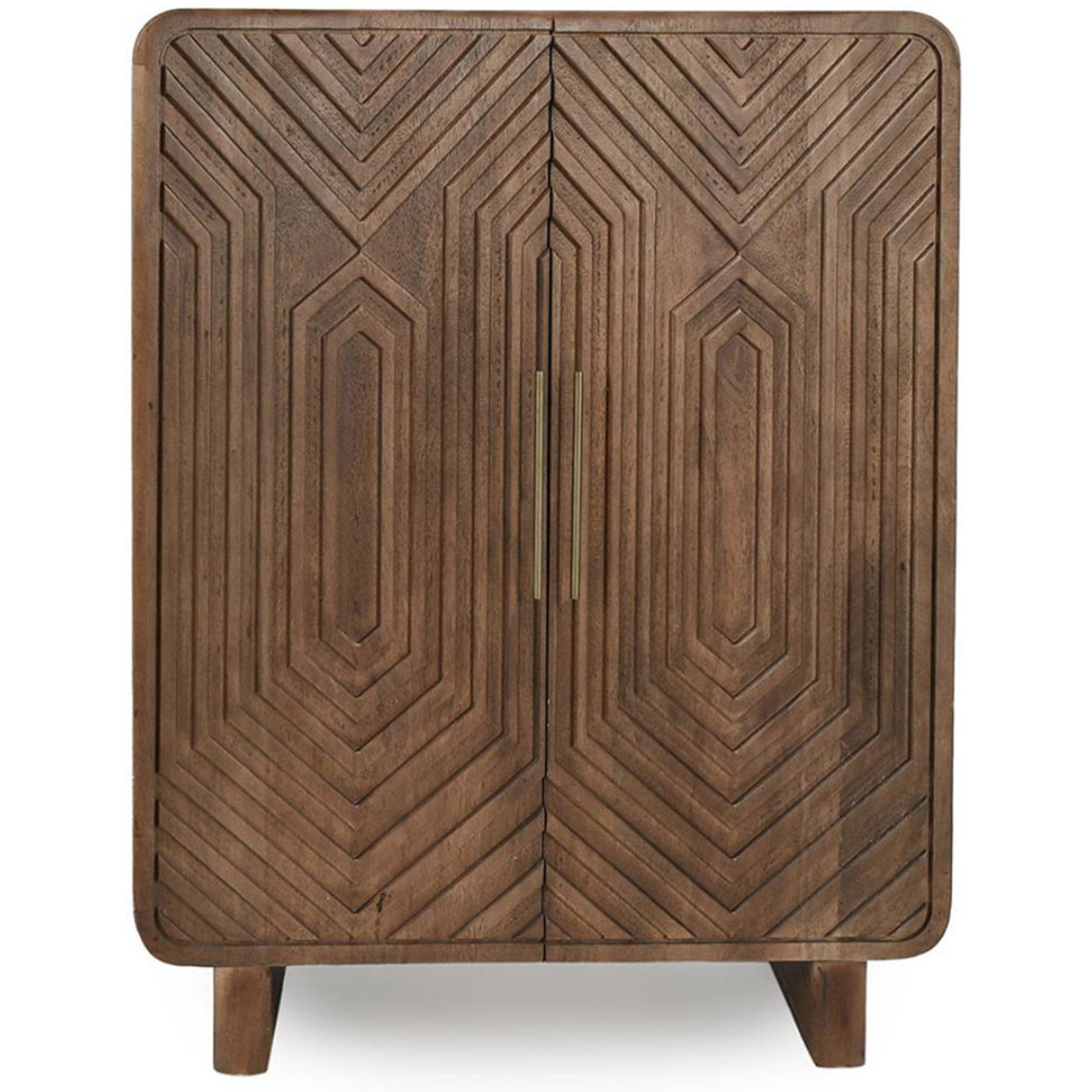 Holmes Bar Cabinet, Artisan Brown