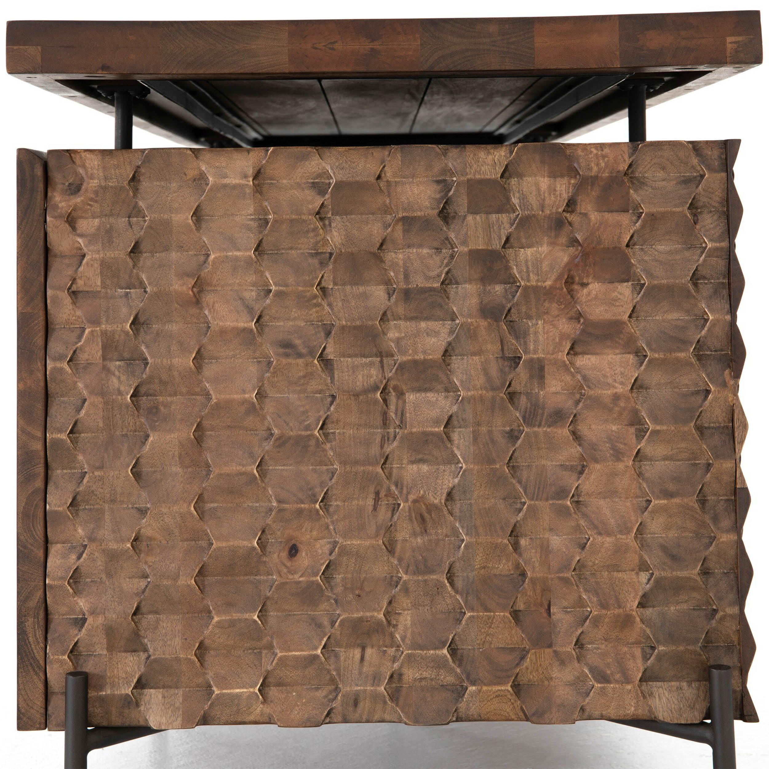 Raffael Desk, Gunmetal, Antique Brown