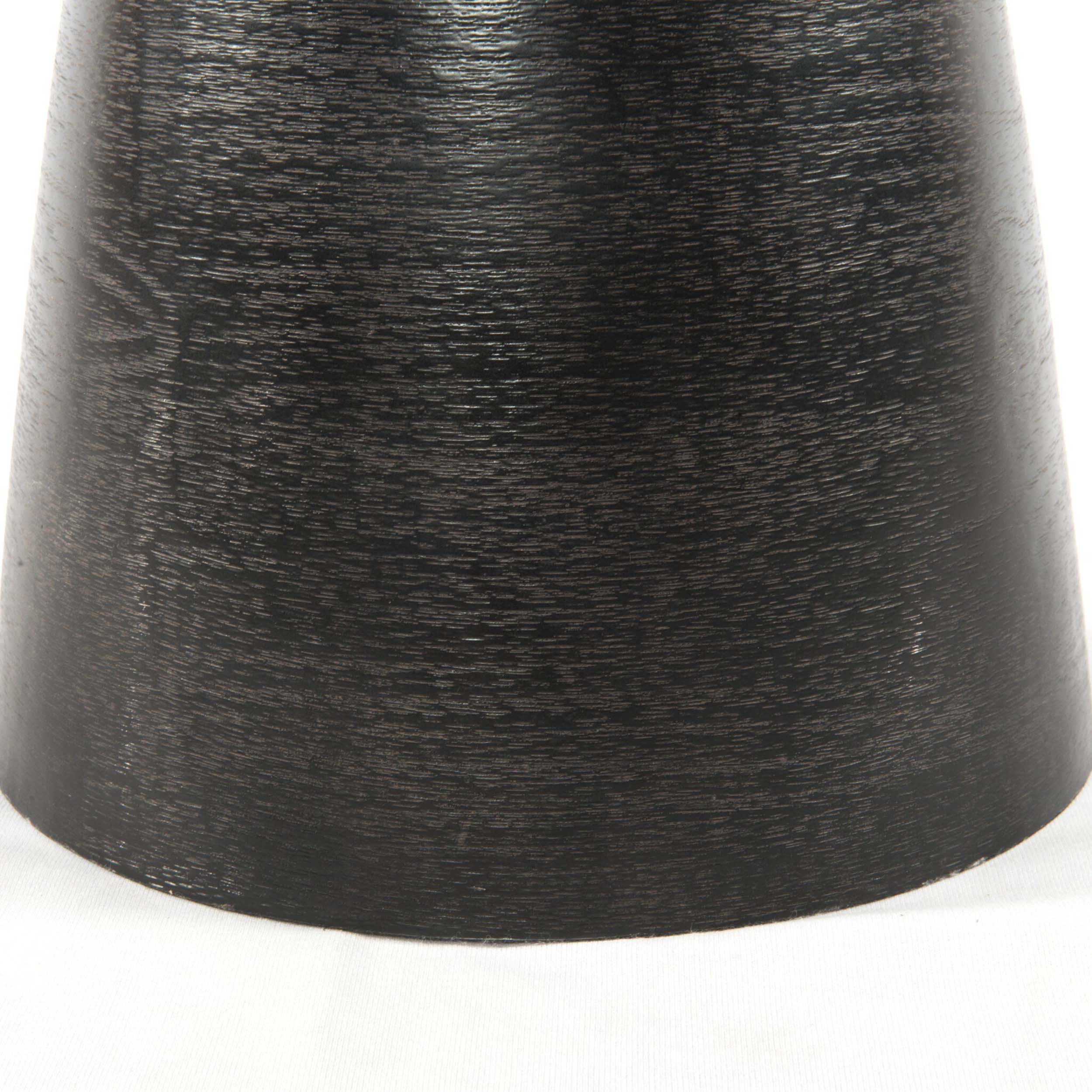 Marlow Mod Pedestal Table, Ash Glass, Brushed Bronze