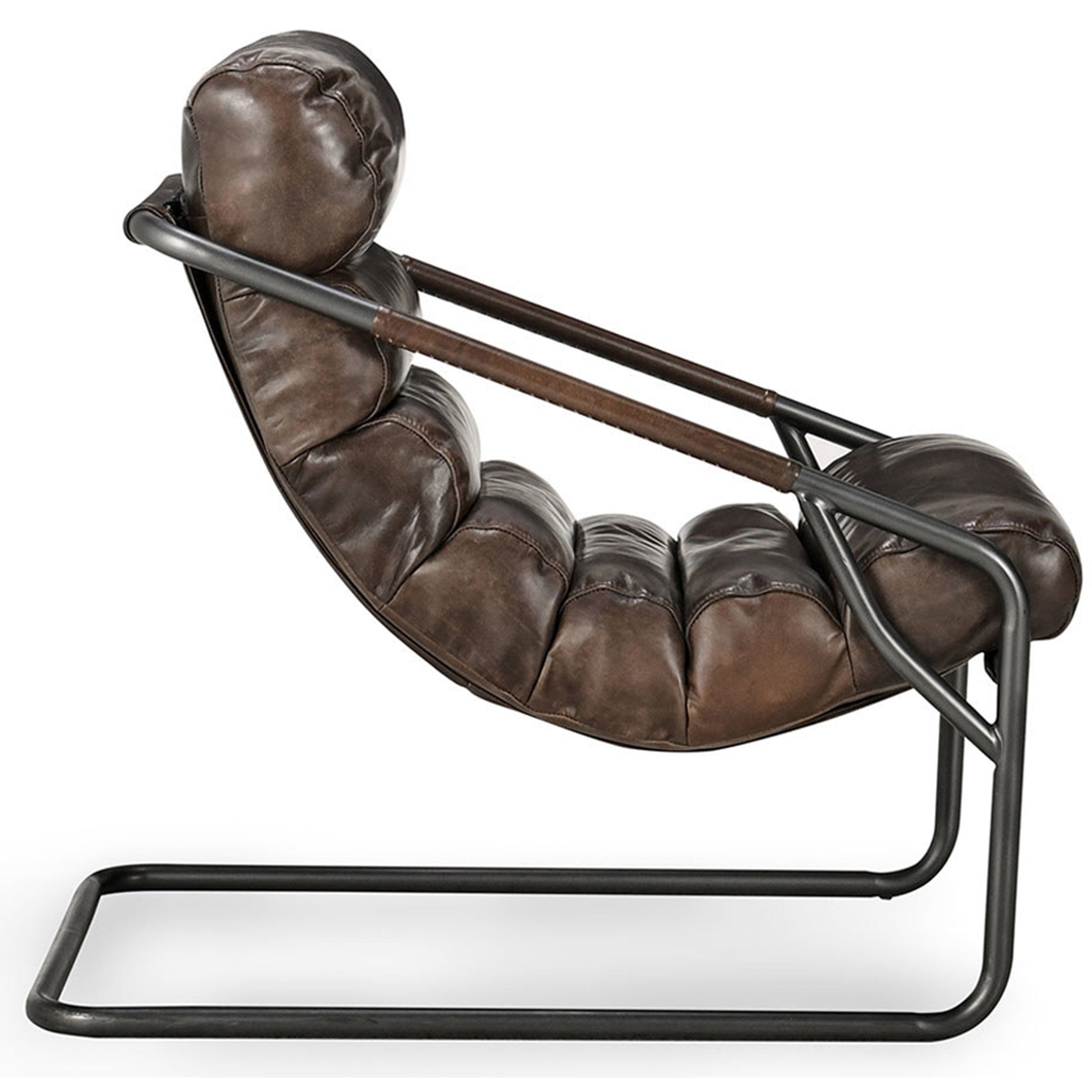 Jackson Leather Accent Chair, Truffle Brown