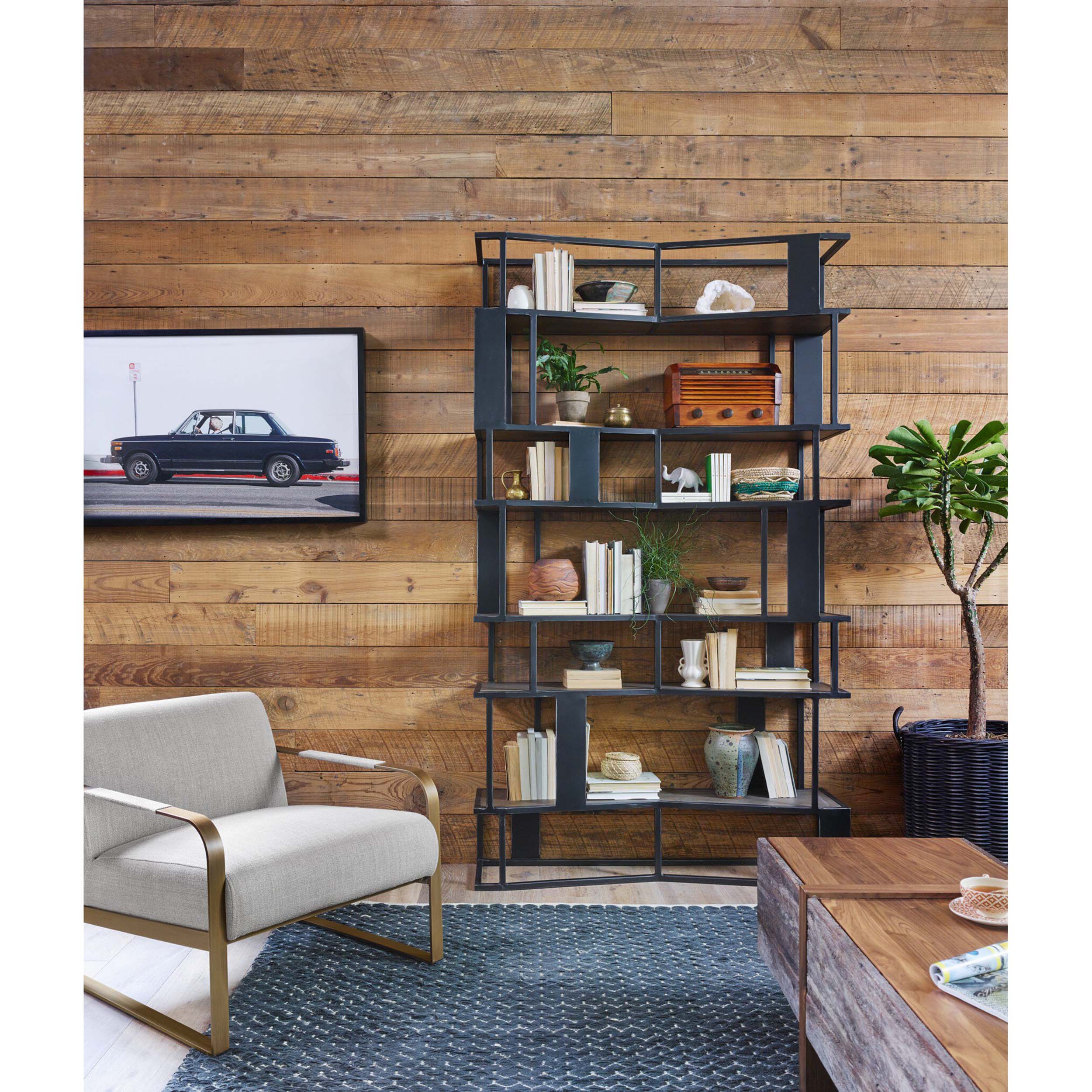 Jules Chair, Stonewash Print Ecru
