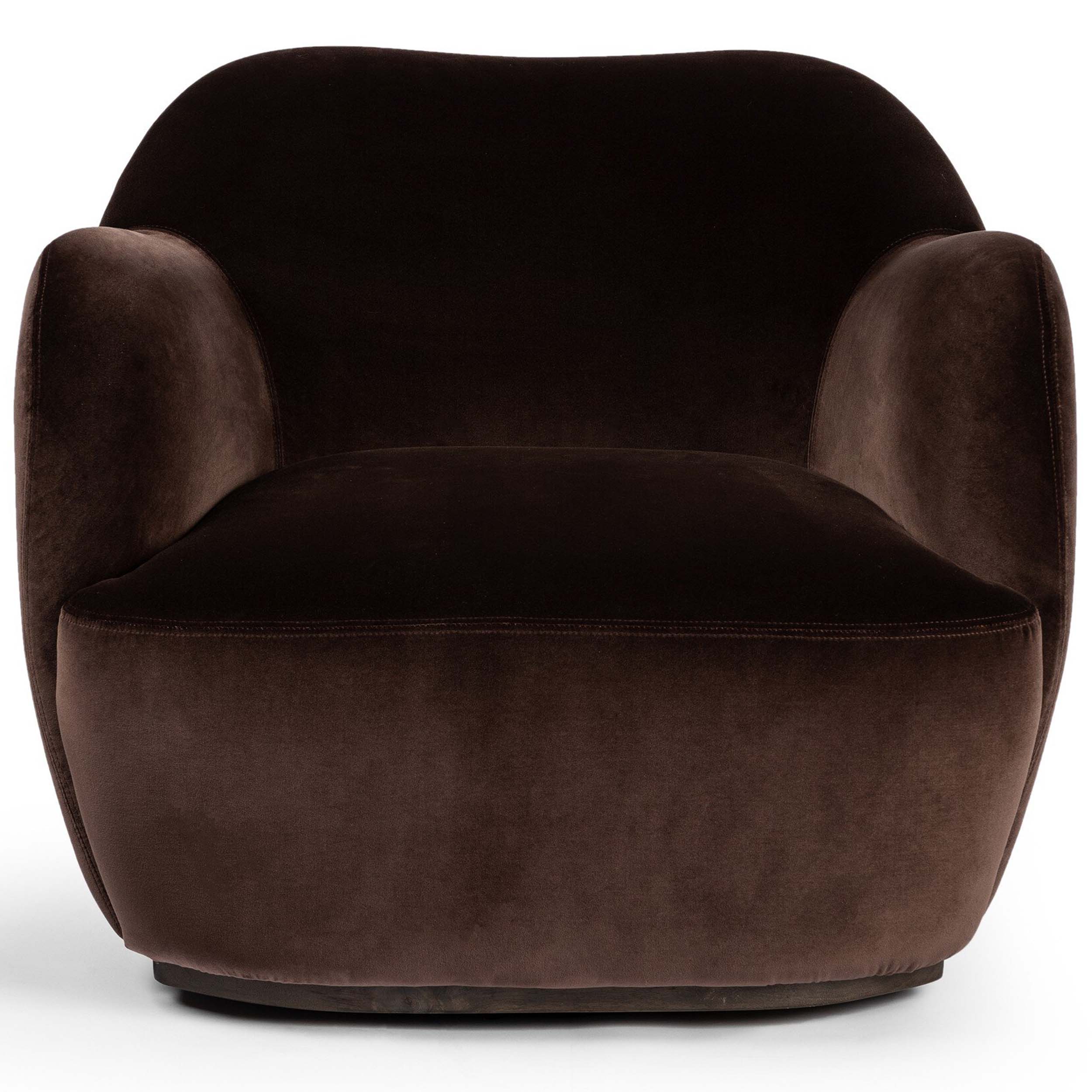 Julius Swivel Chair, Surrey Cocoa