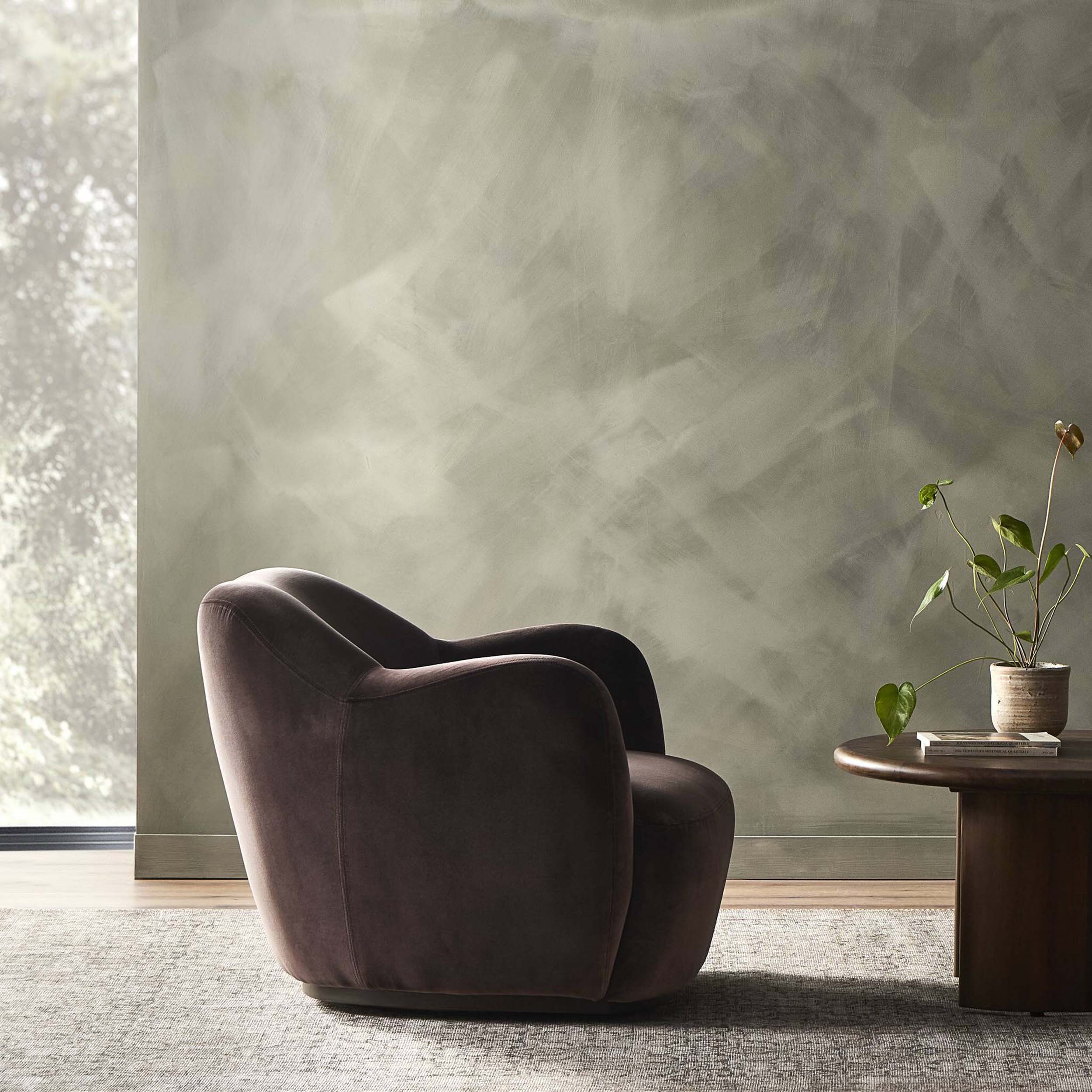 Julius Swivel Chair, Surrey Cocoa