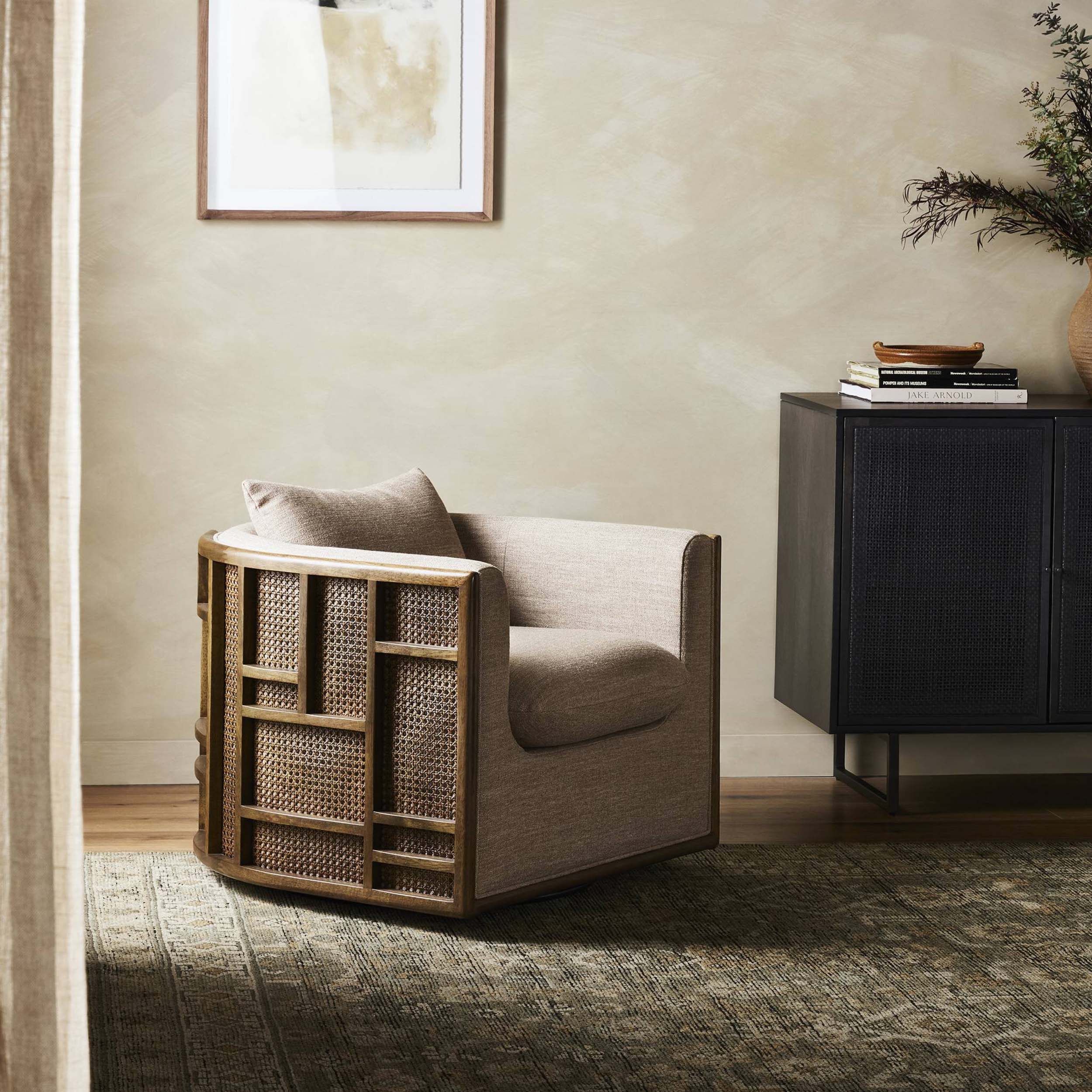 June Swivel Chair, Alcala Fawn