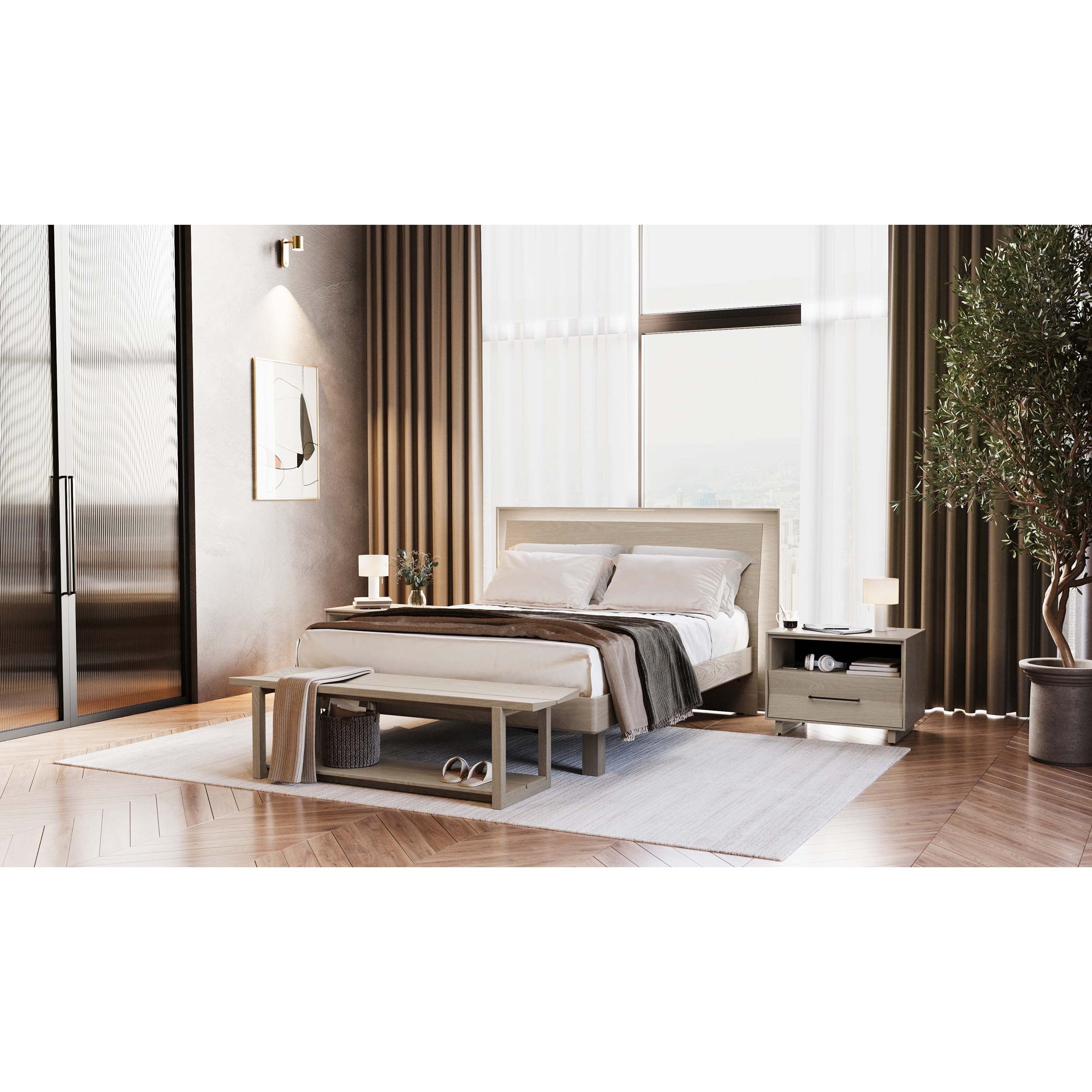 KAVA Bedroom 9617, Washed Oak