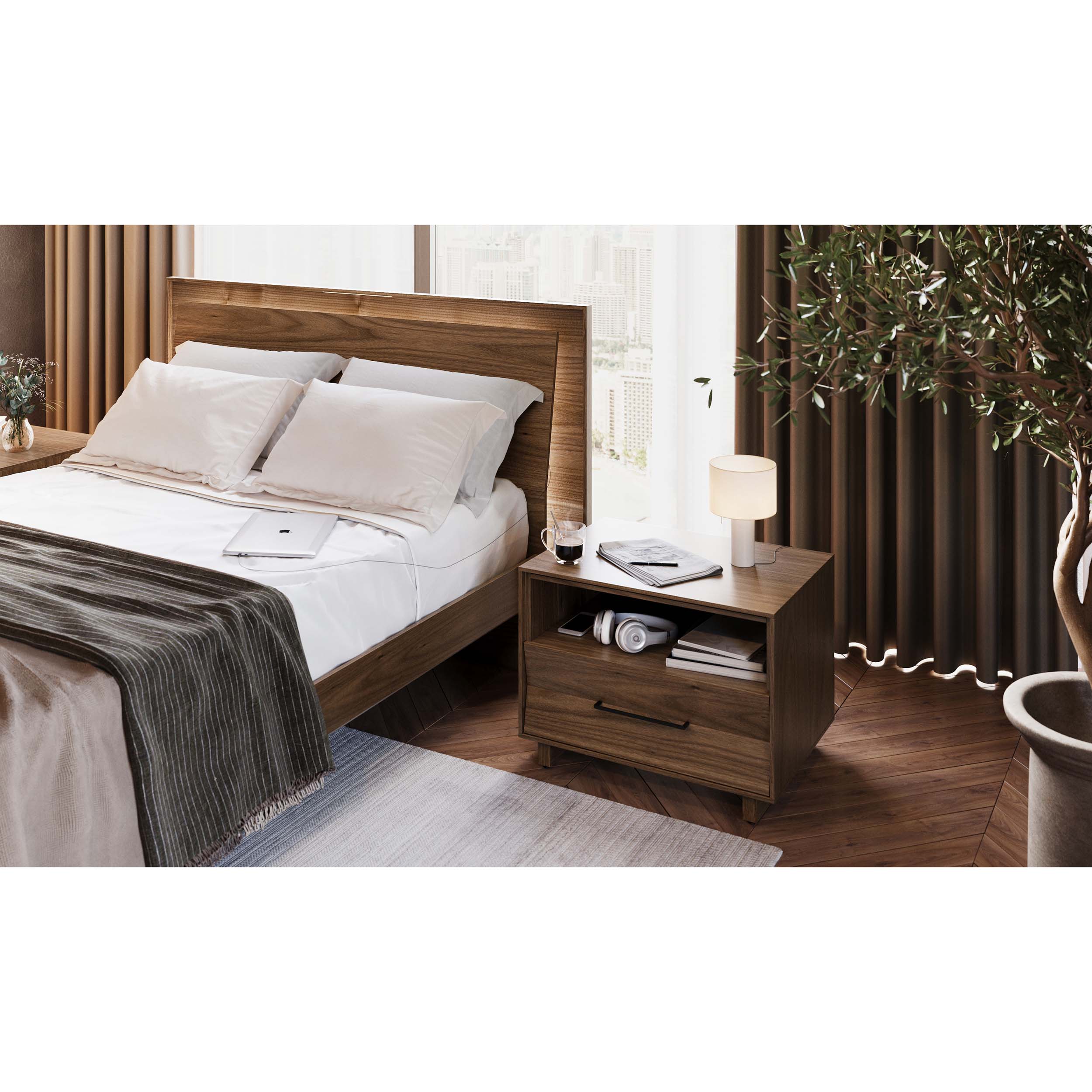 KAVA Bedroom 9682, Natural Walnut