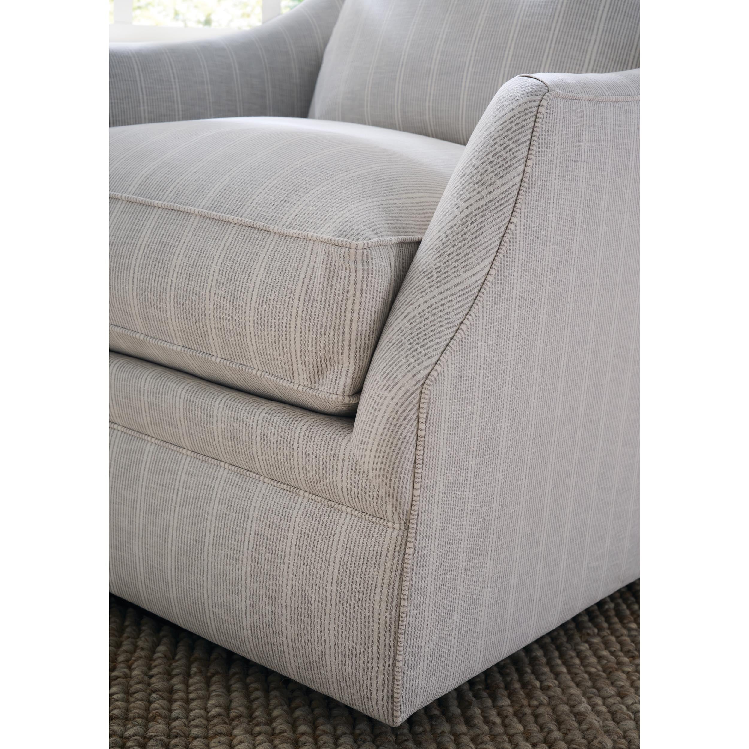 Kara Quick Ship Swivel Glider Chair, Grey