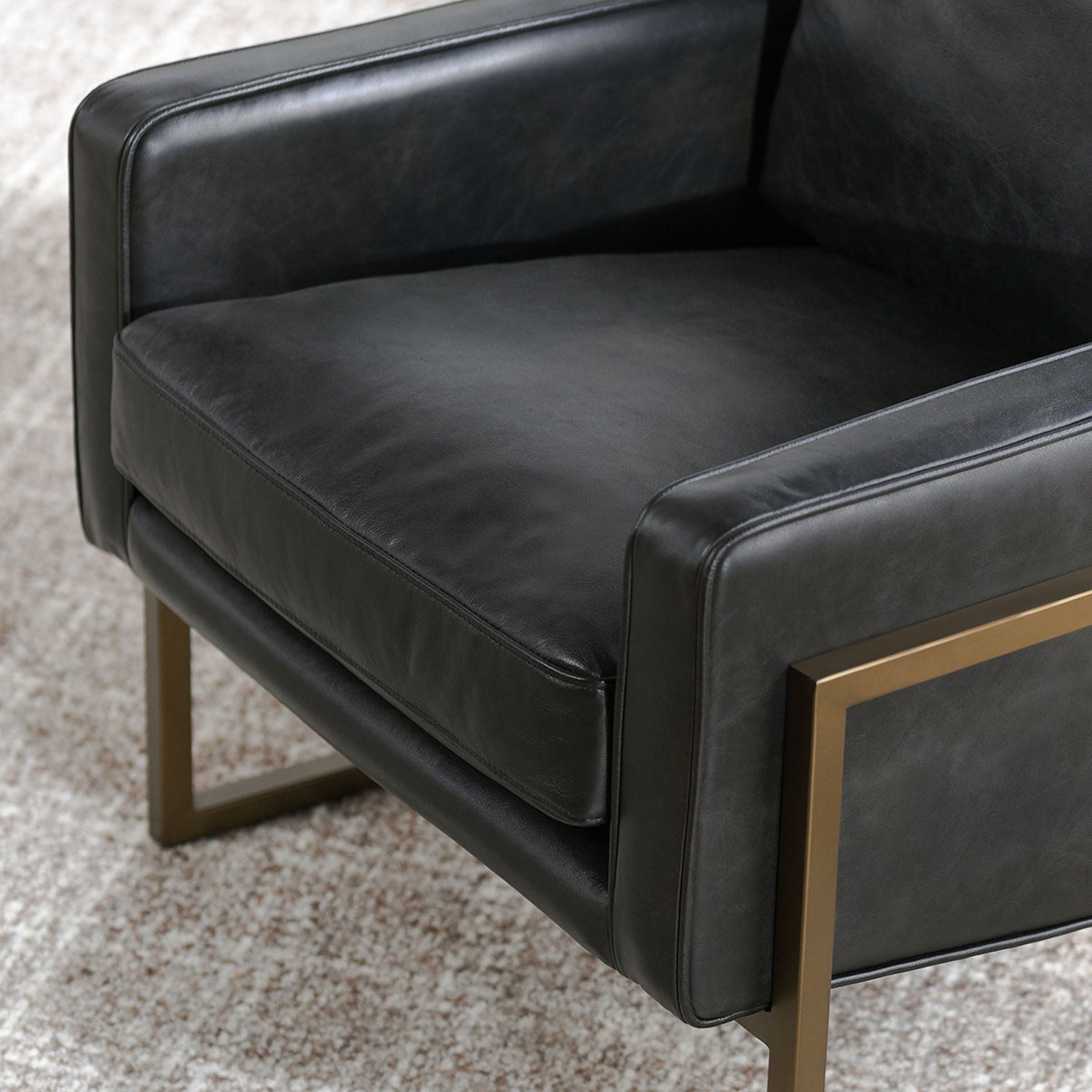 Ken Accent Chair, Jet Black