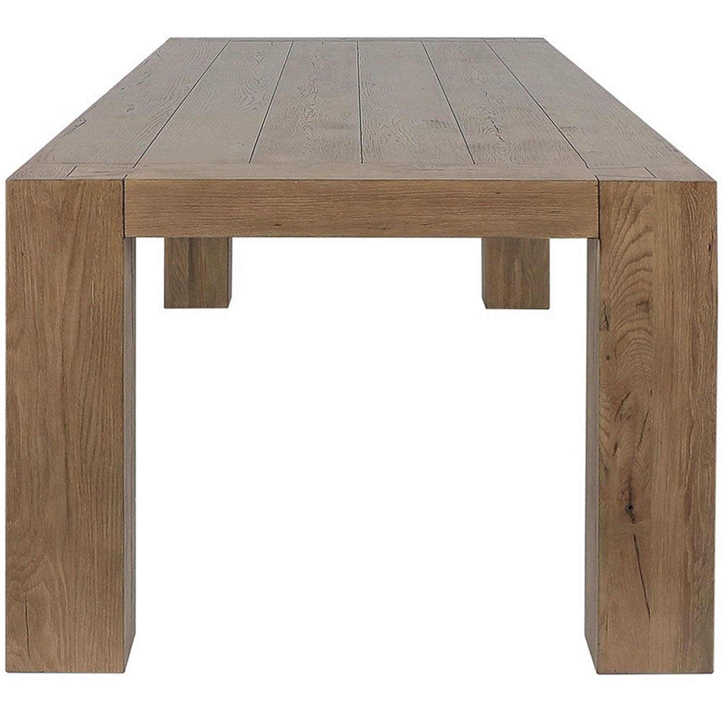 Kingston Rectangular Dining Table, Rustic Brown
