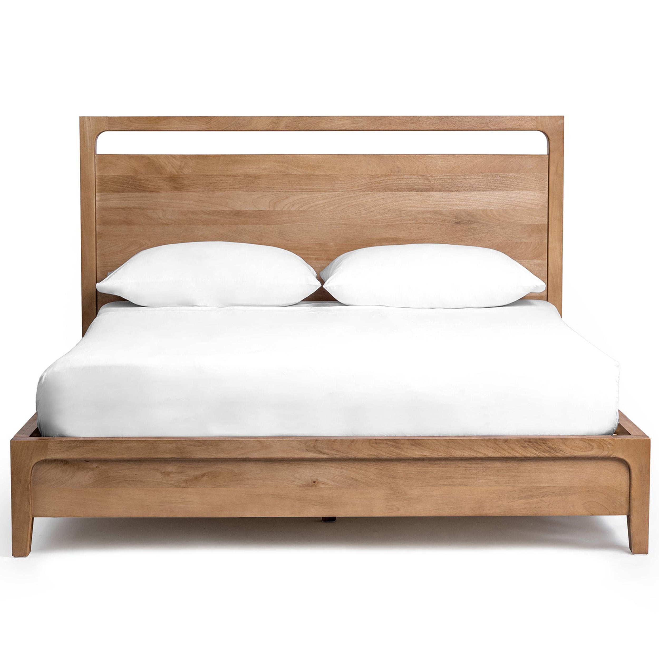 Laguna Solid Wood Bed, Natural Maple
