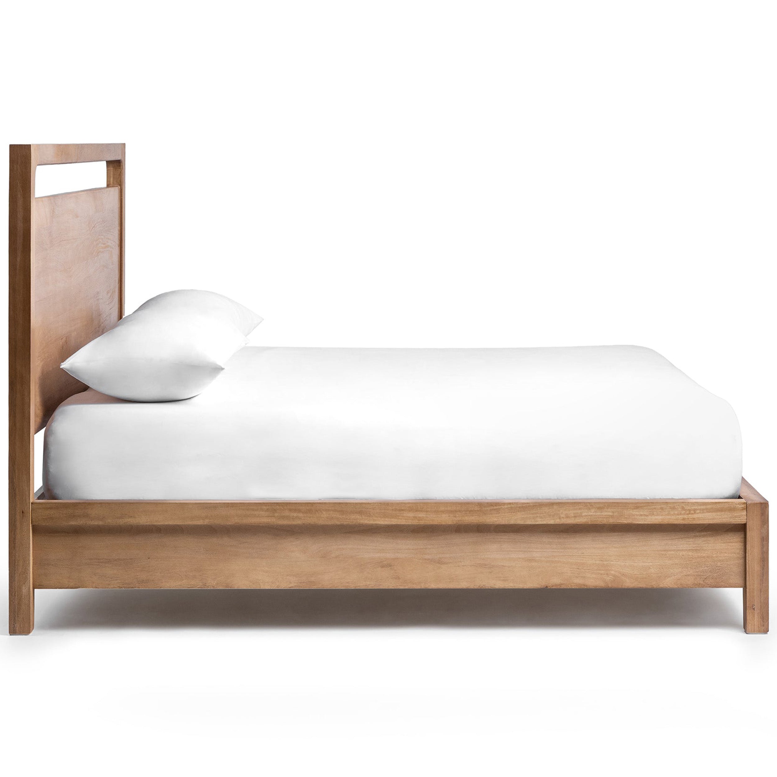 Laguna Solid Wood Bed, Natural Maple