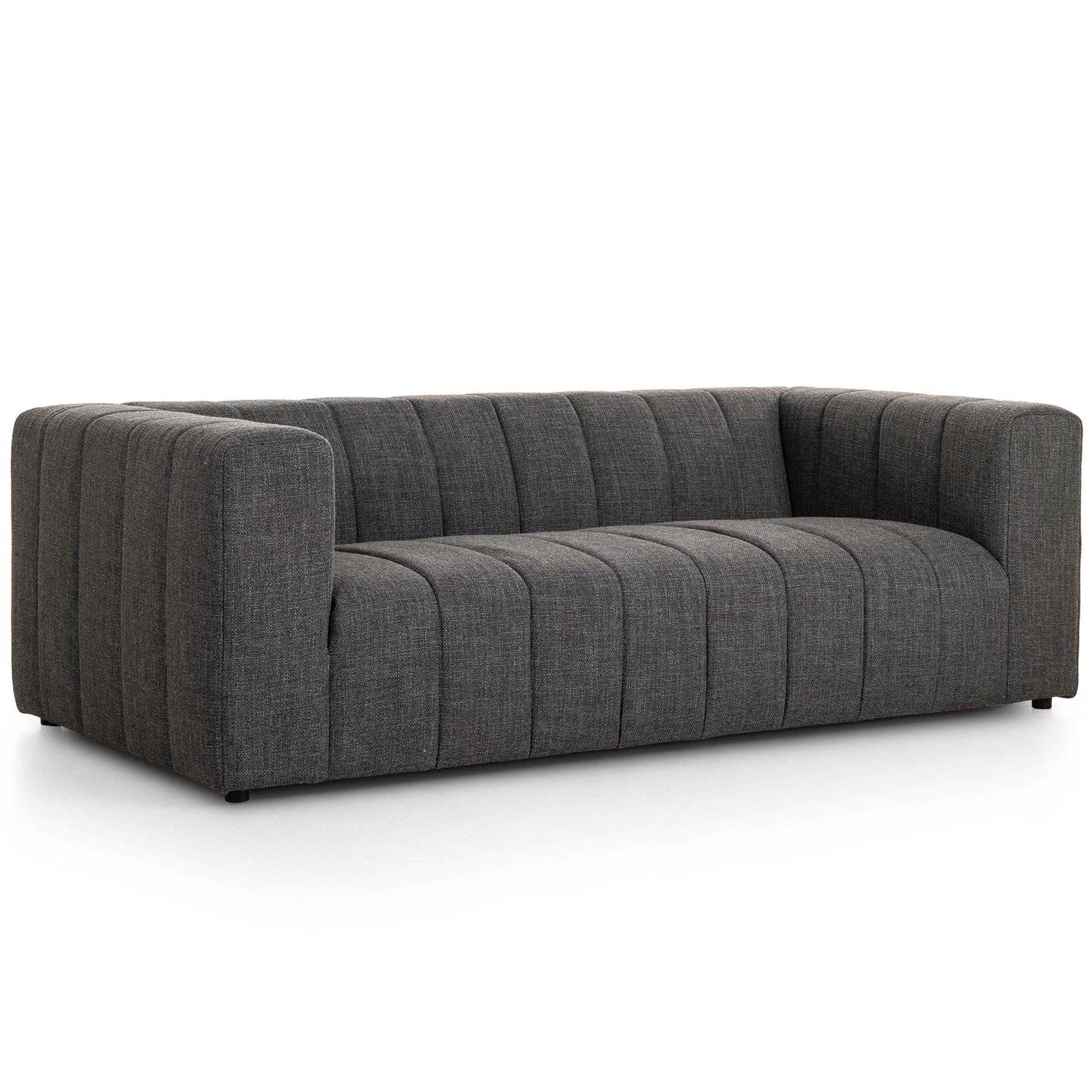 Langham Channeled Sofa, Saxon Charcoal