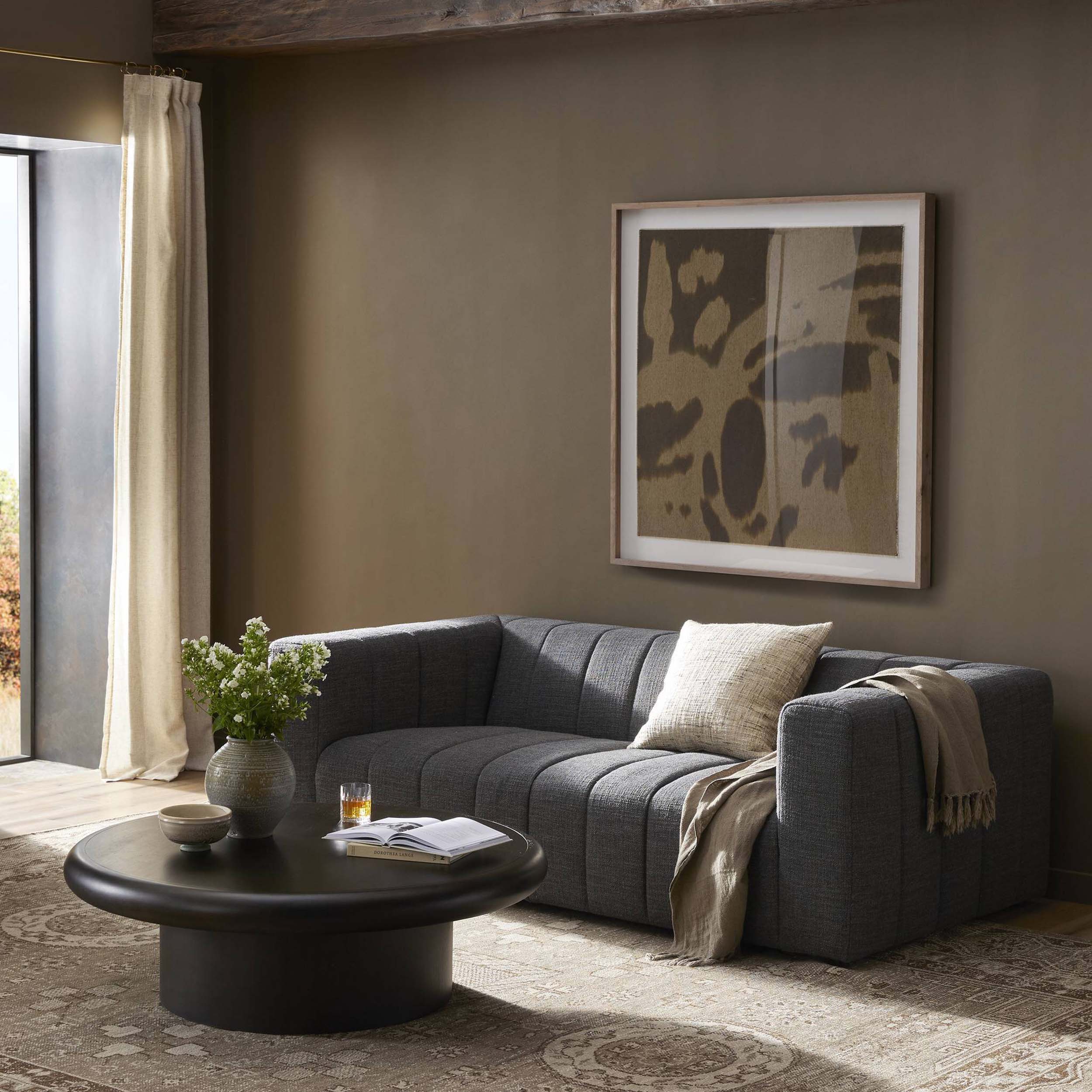 Langham Channeled Sofa, Saxon Charcoal