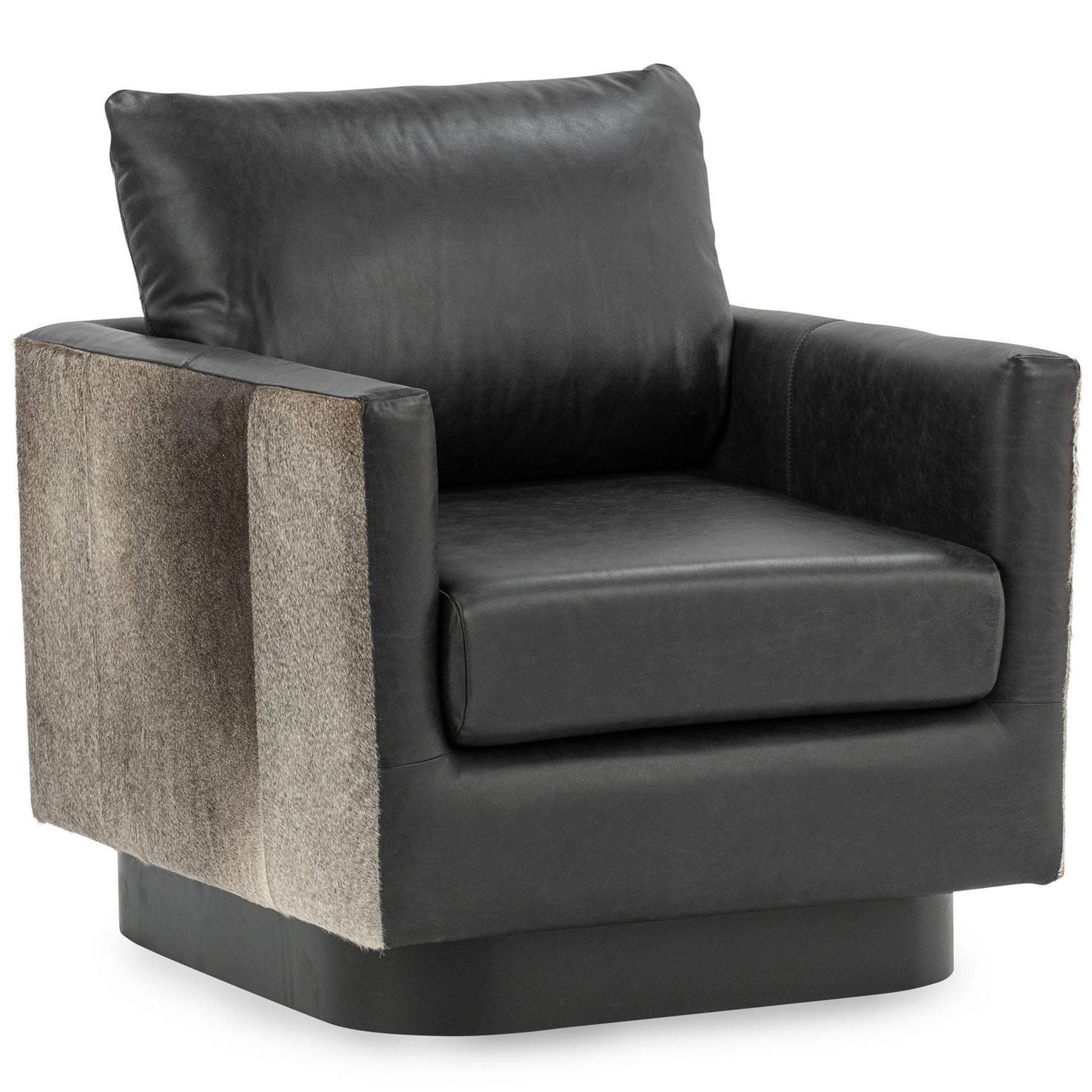 Lathe Swivel Chair, Rustic Shadow