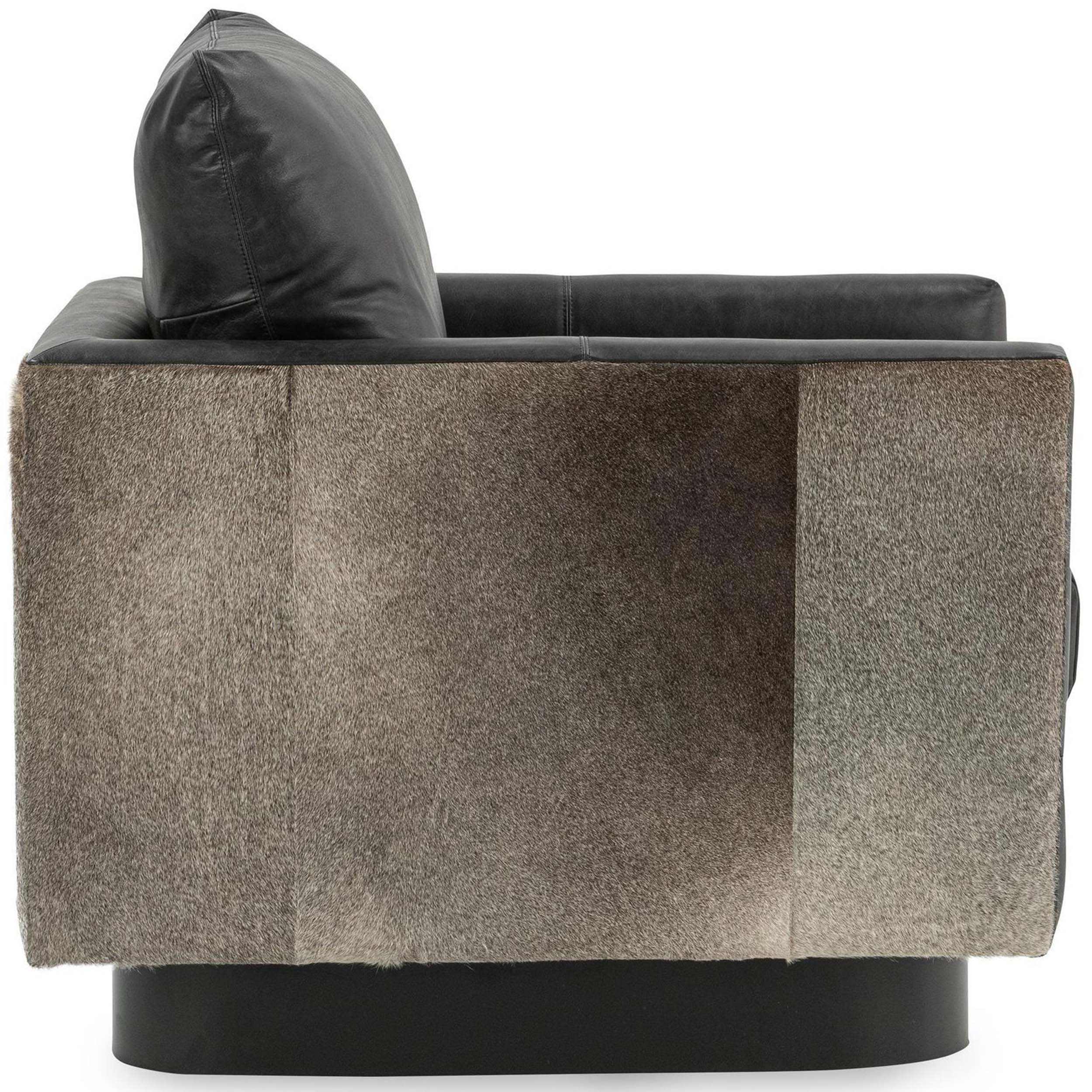Lathe Swivel Chair, Rustic Shadow
