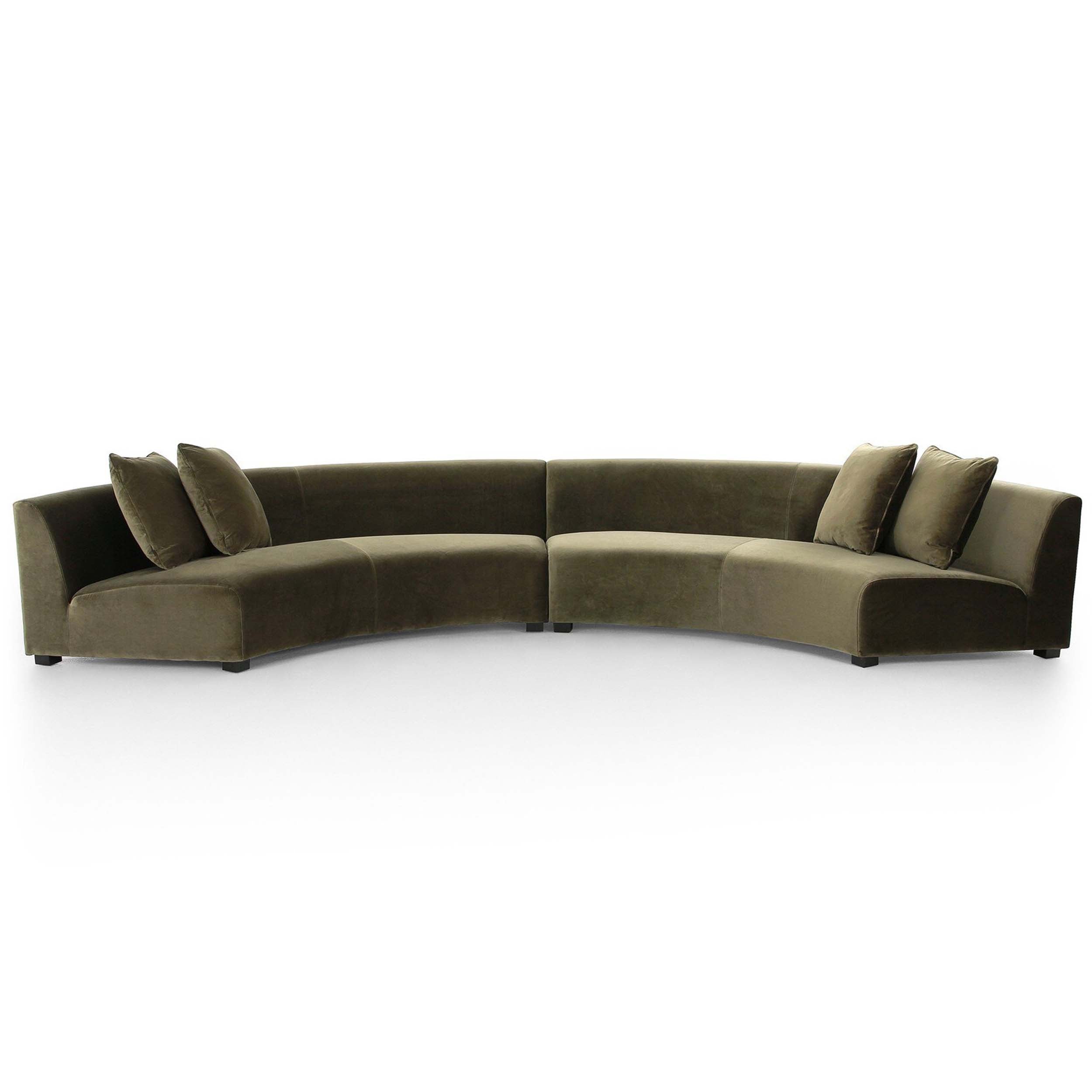 Liam Sectional, Surrey Olive