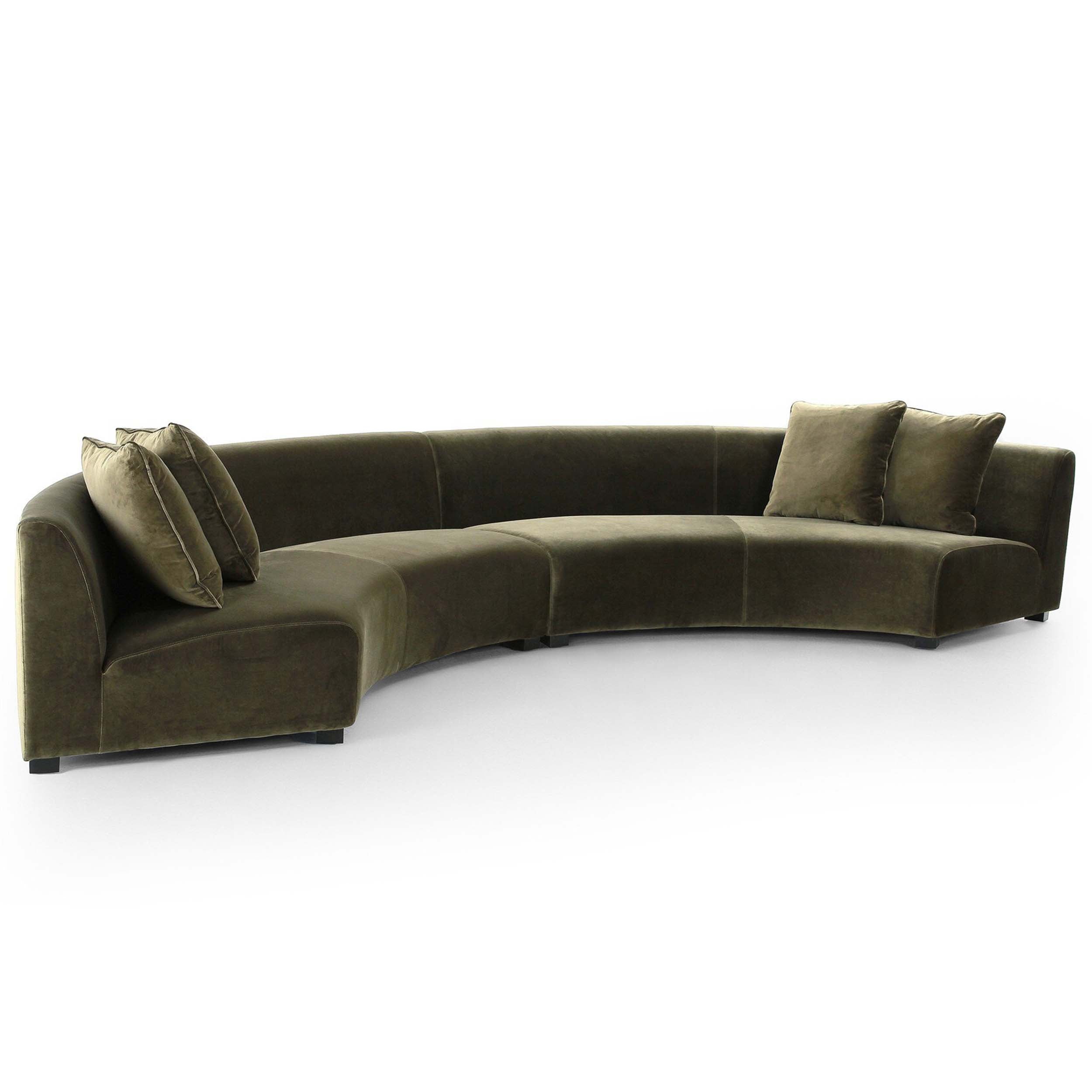 Liam Sectional, Surrey Olive