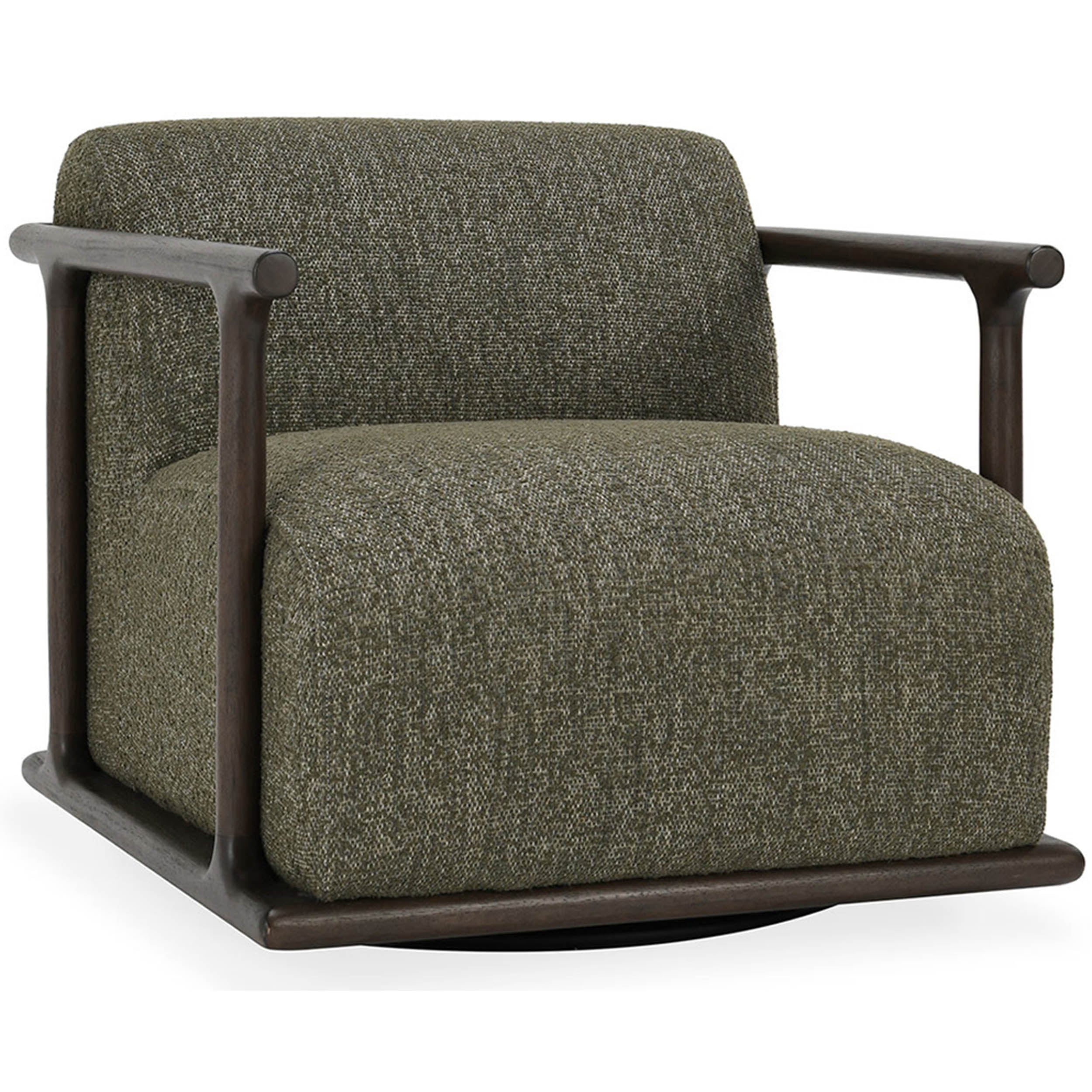 Lucia Swivel Chair, Kale Green
