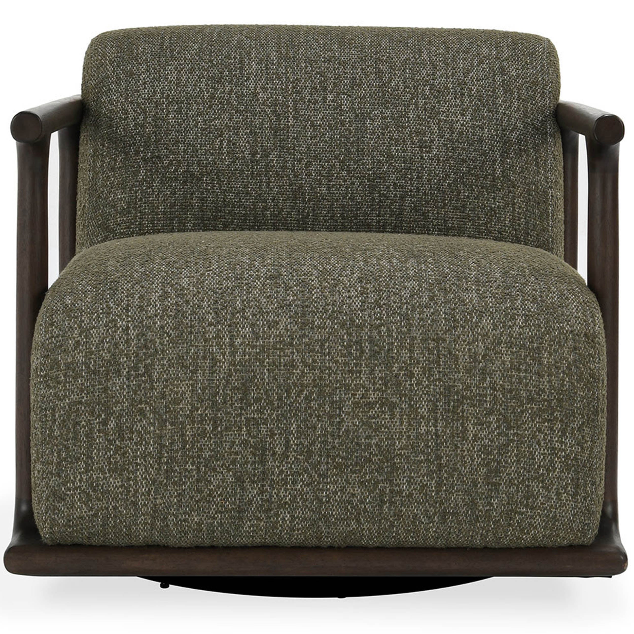 Lucia Swivel Chair, Kale Green