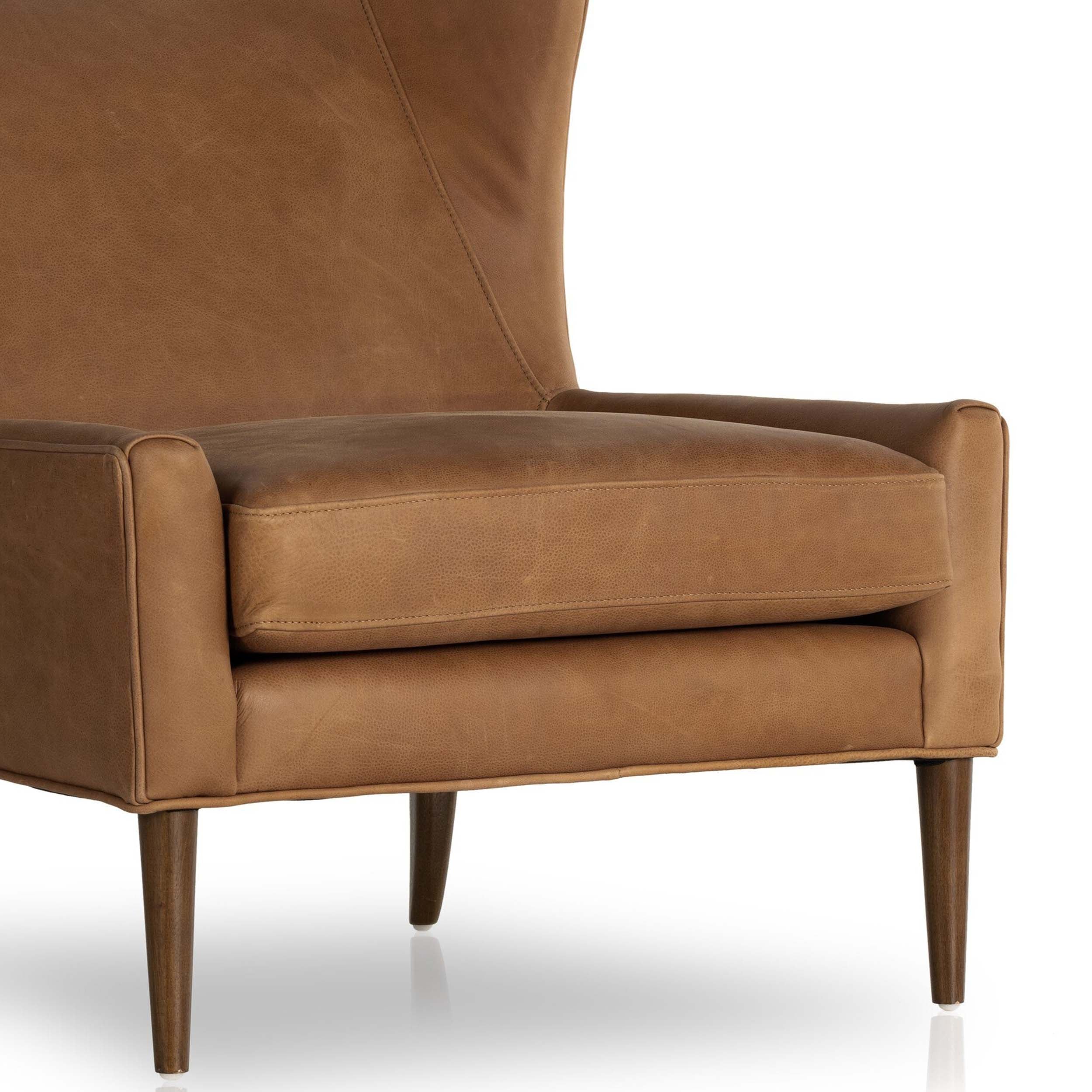 Marlow Wing Chair, Palermo Cognac