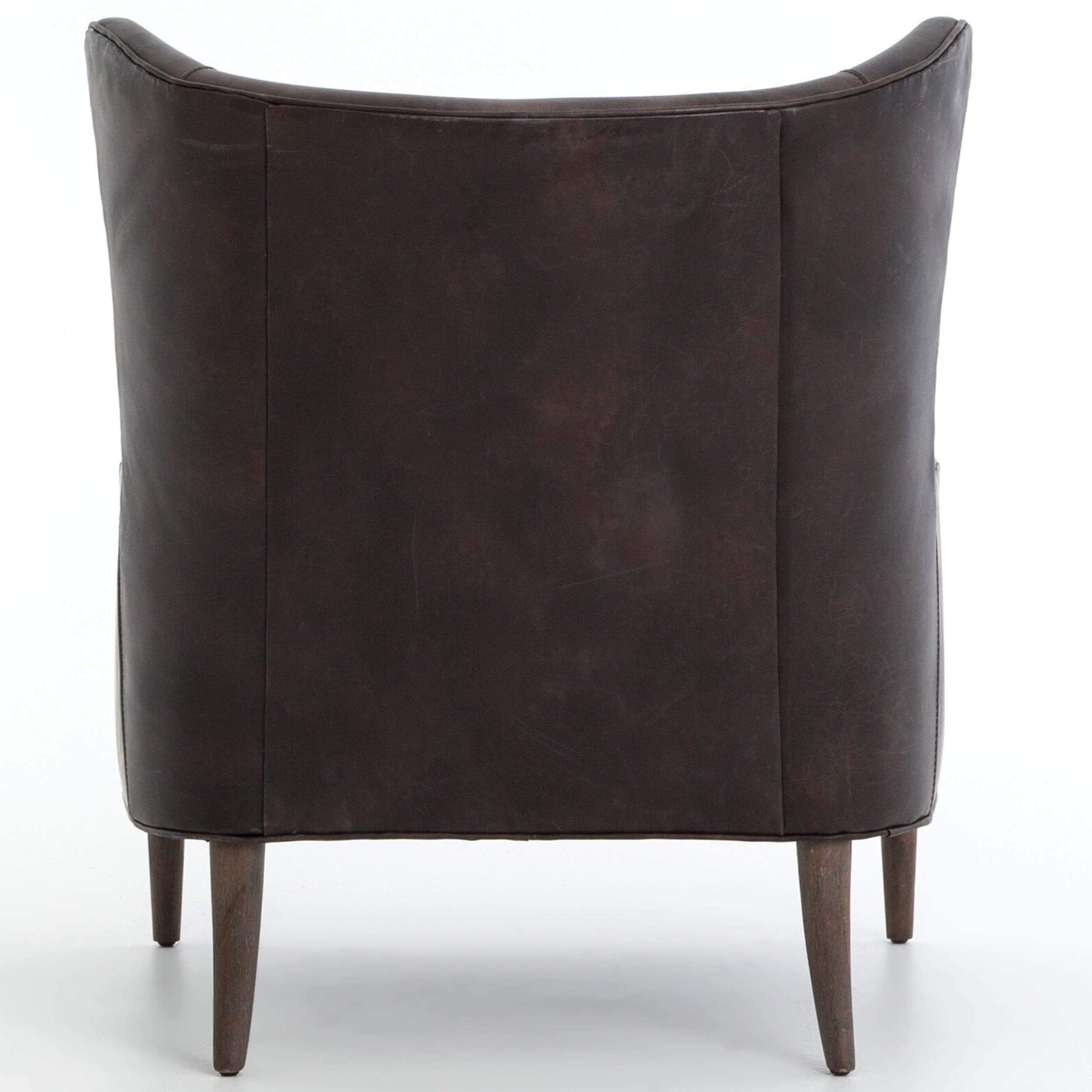 Marlow Wing Chair, Vintage Black