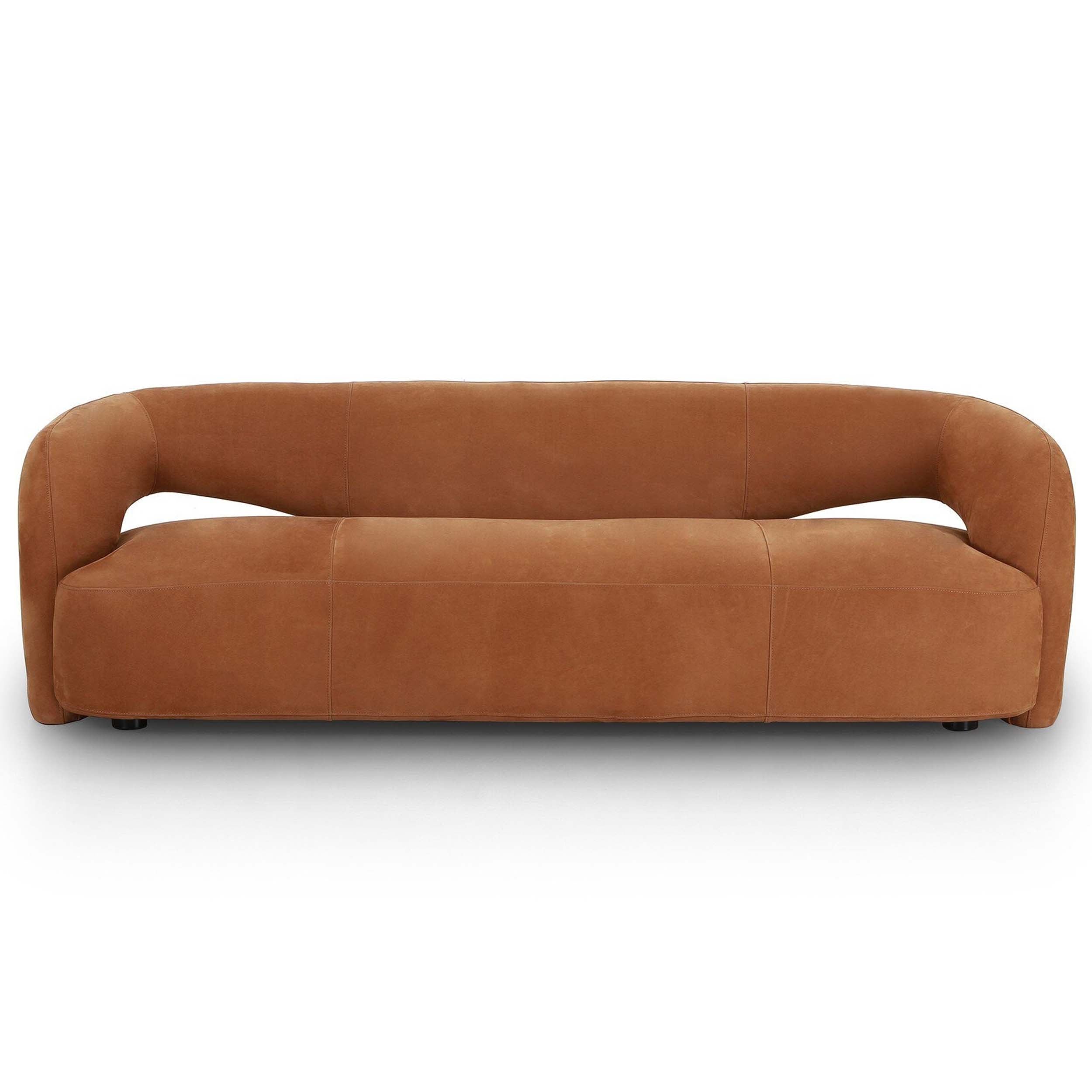 Mazie Sofa, Nubuck Cognac