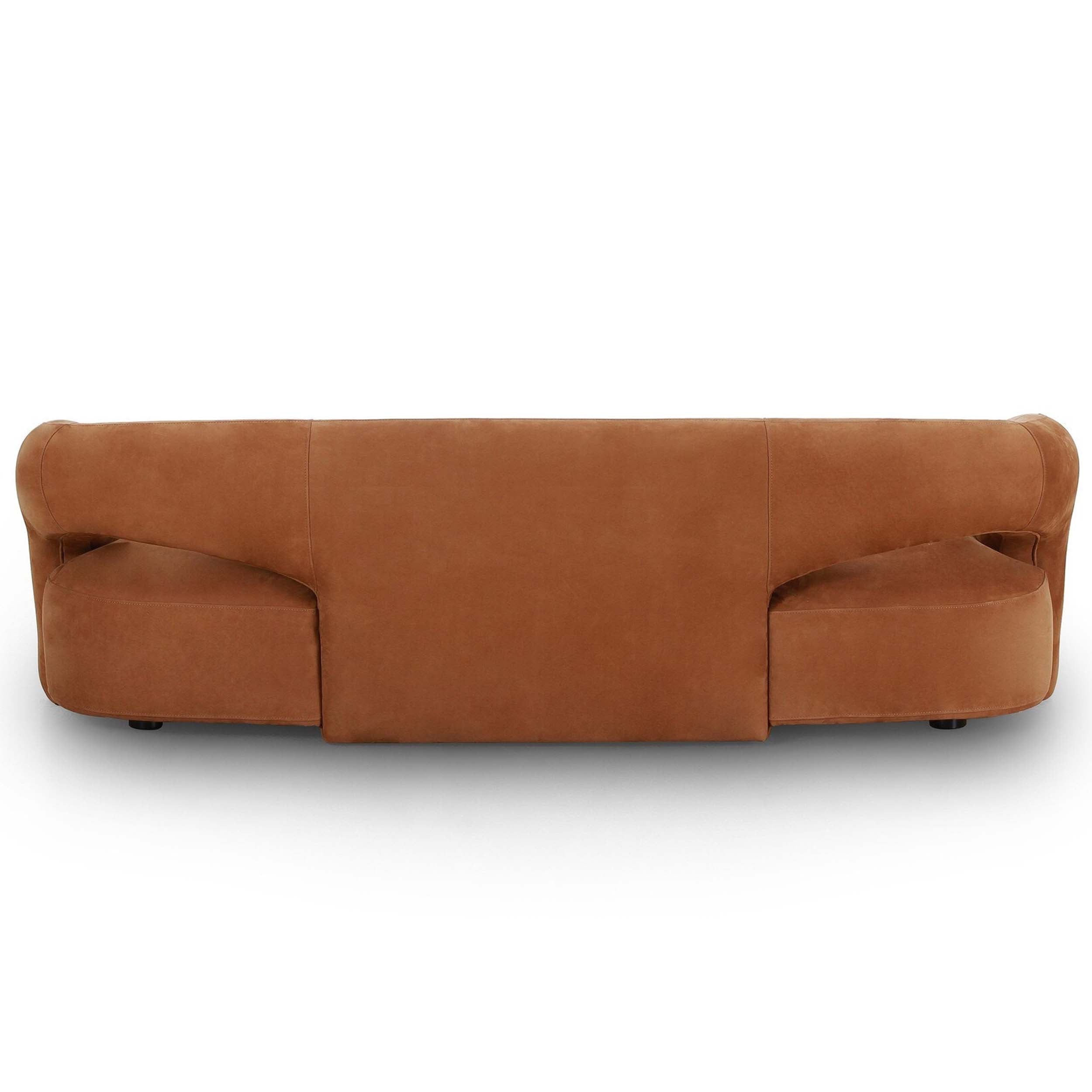 Mazie Sofa, Nubuck Cognac