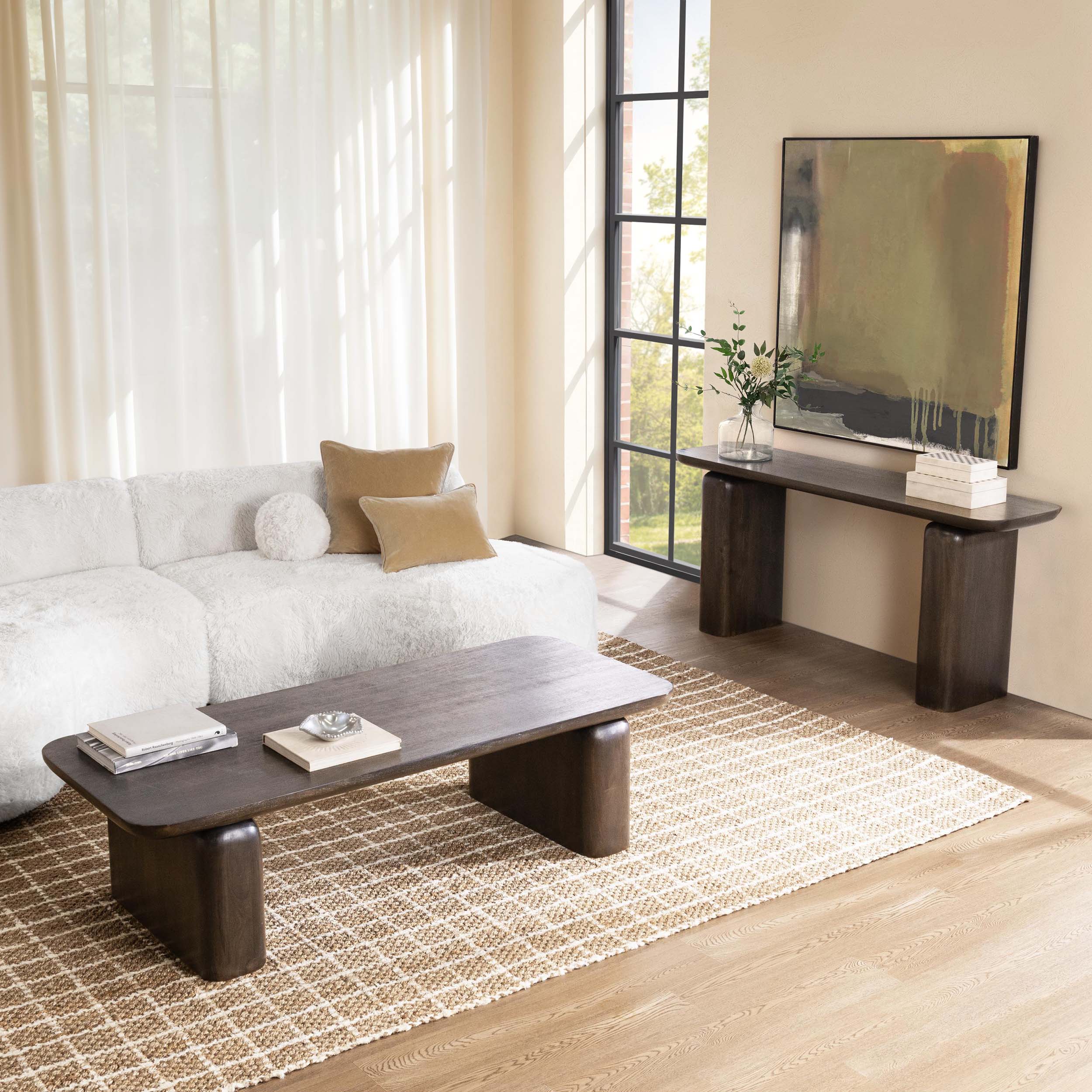 Milan Console Table, Truffle Roast