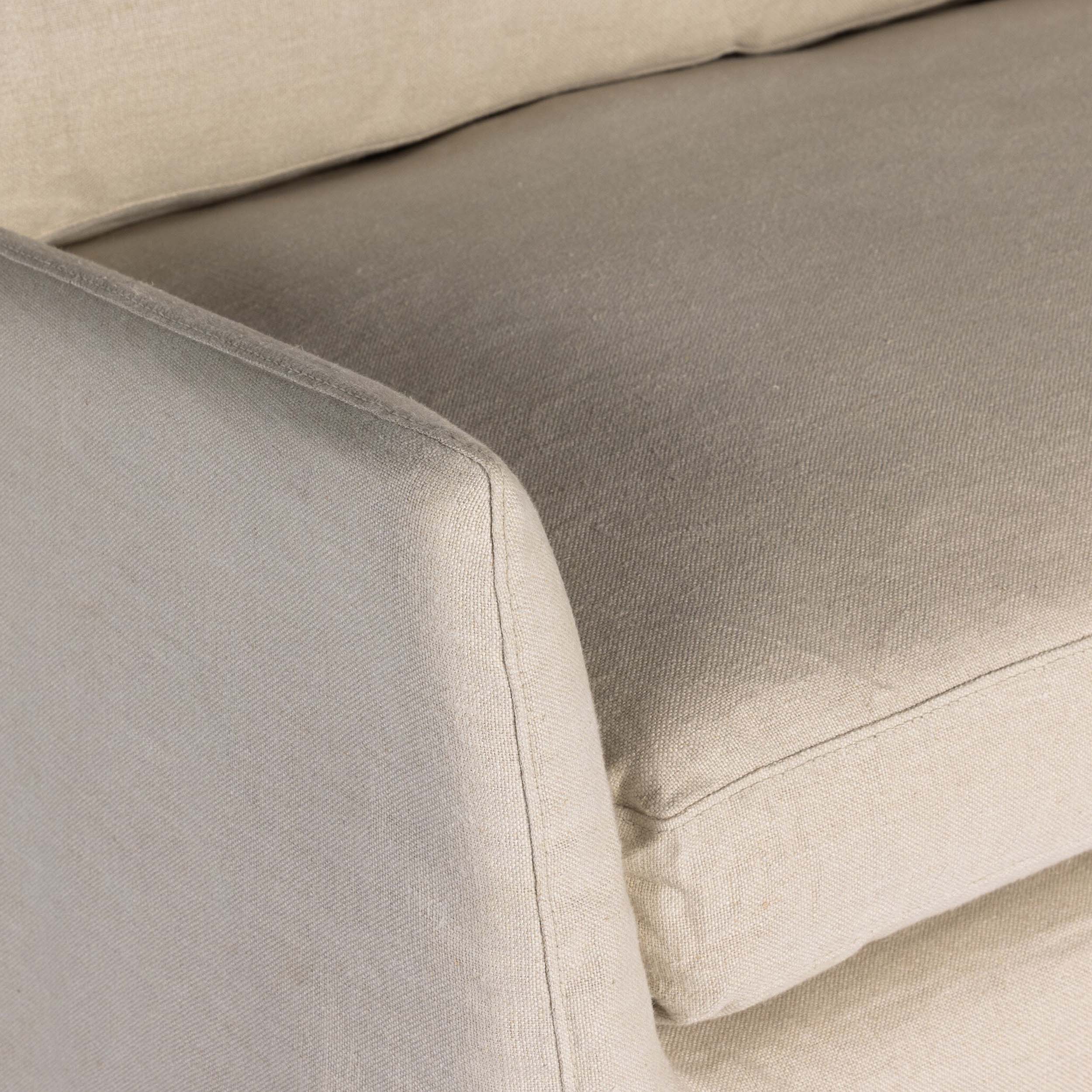 Monette Slipcover Sofa, Brussels Natural