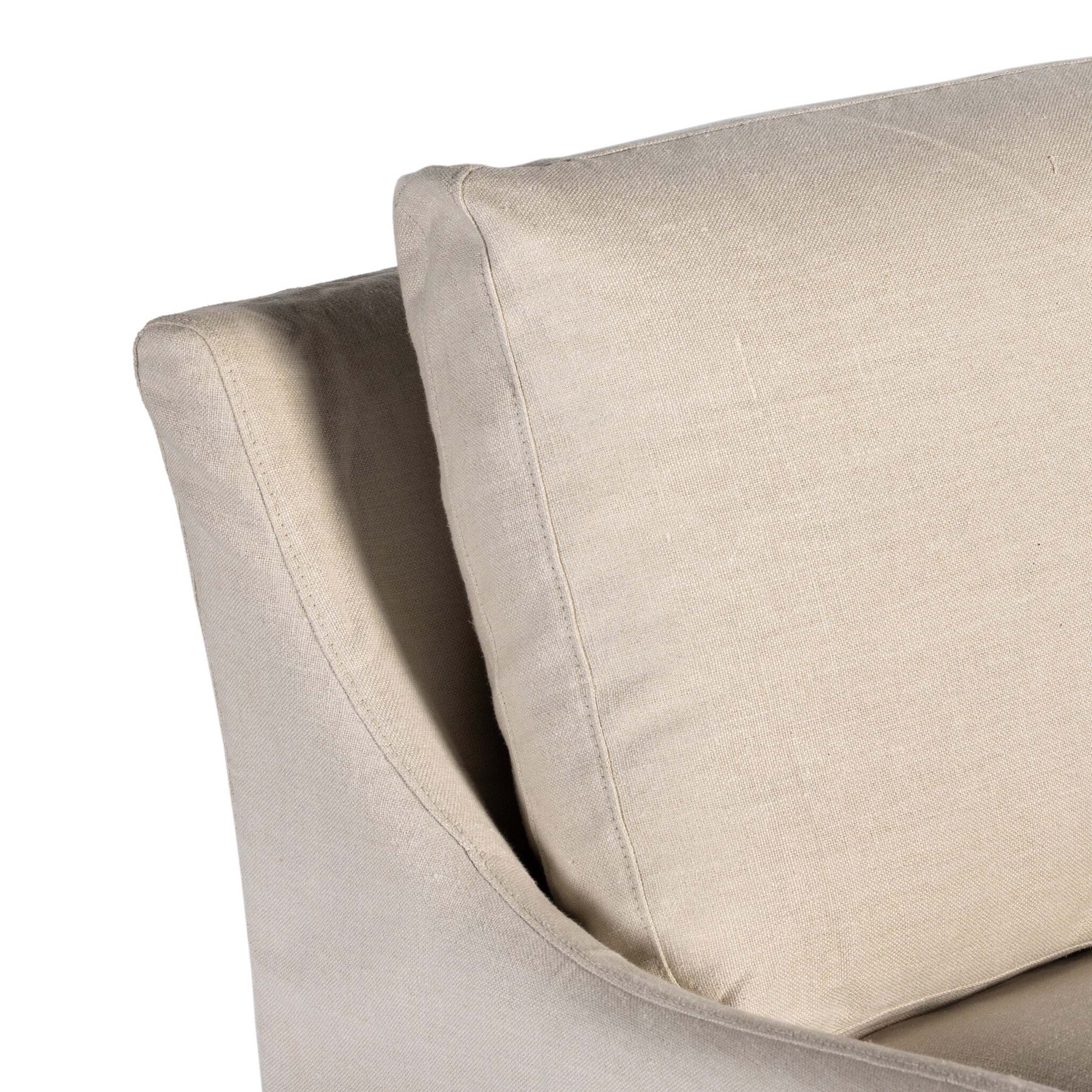 Monette Slipcover Sofa, Brussels Natural