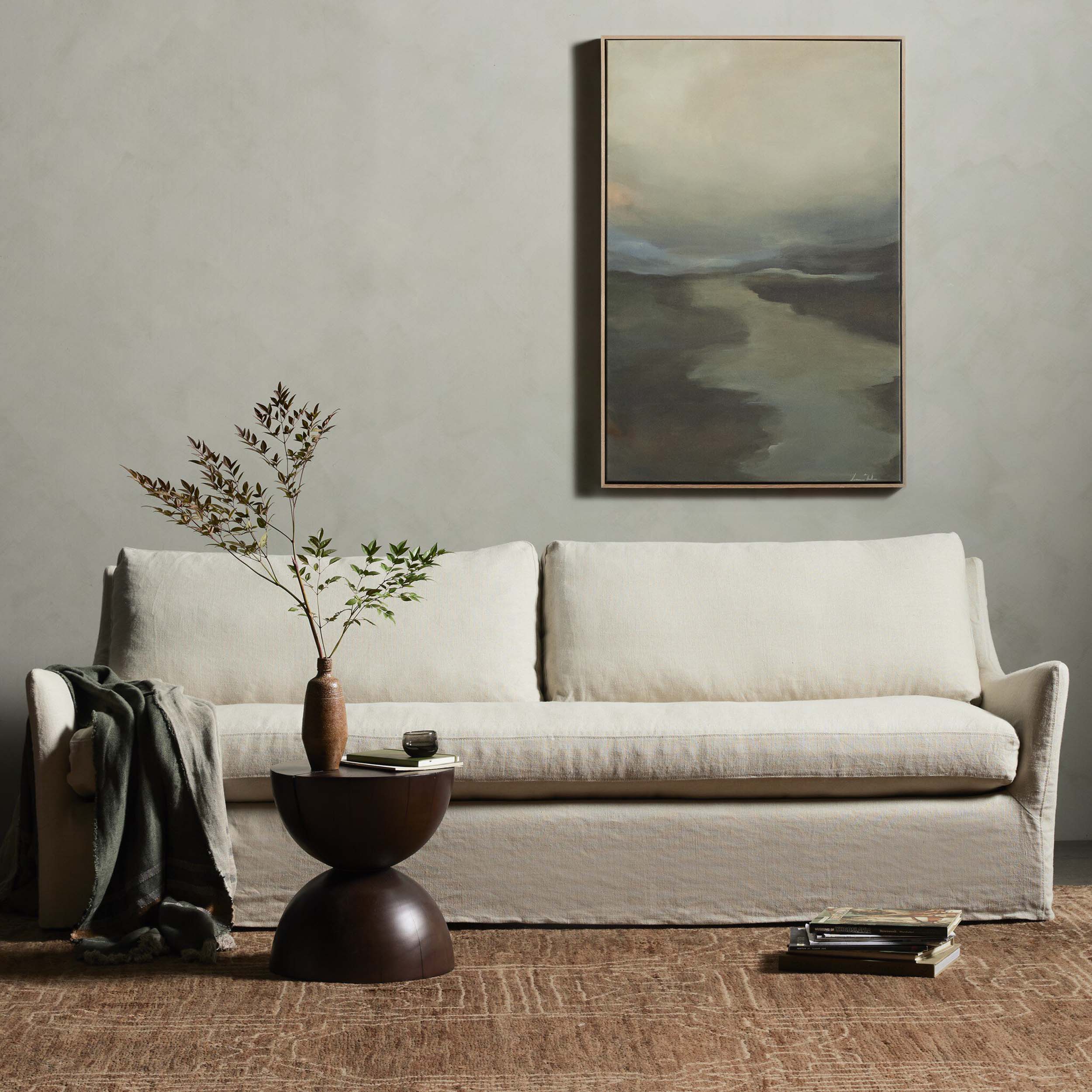 Monette Slipcover Sofa, Brussels Natural