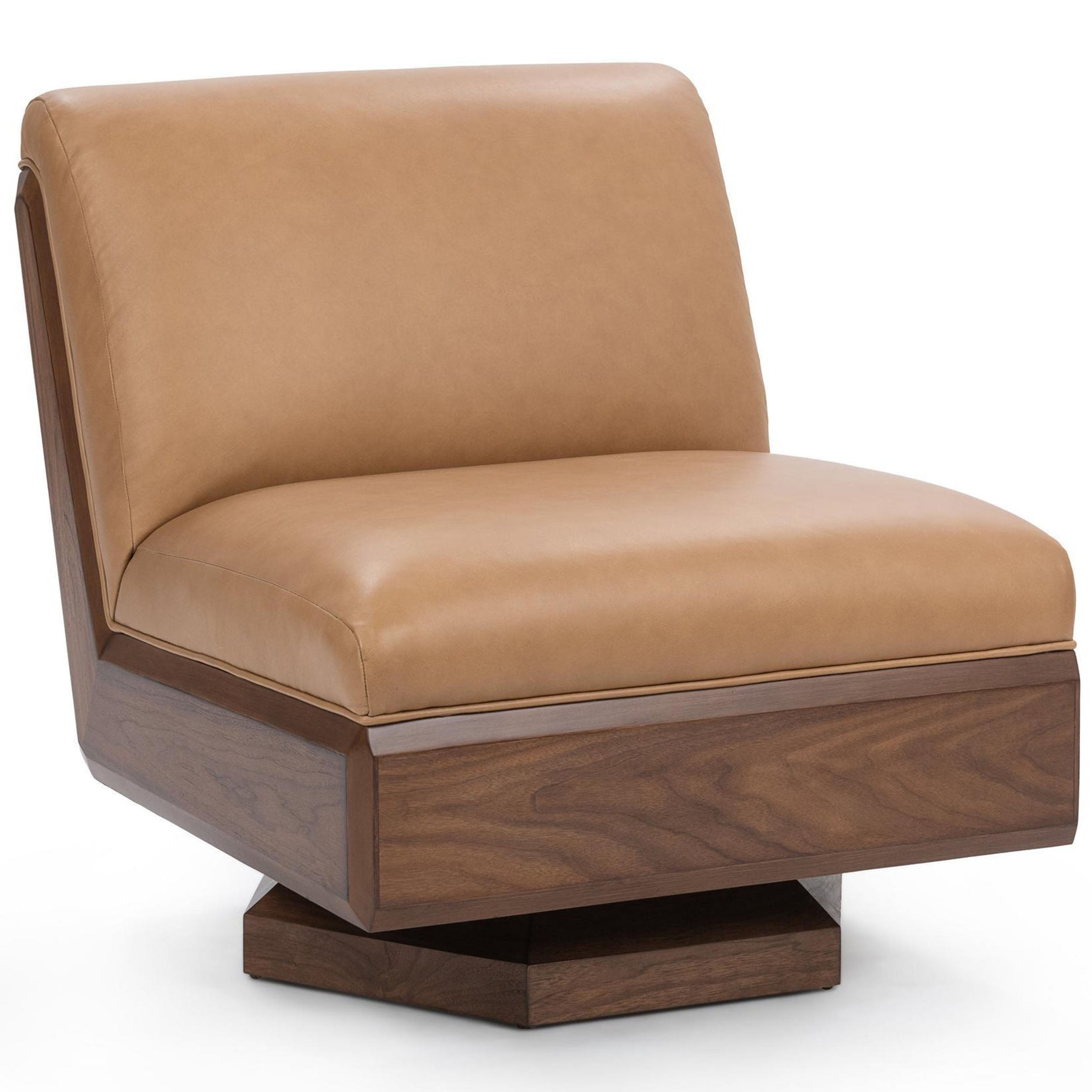 Myla Swivel Accent Chair, Tan