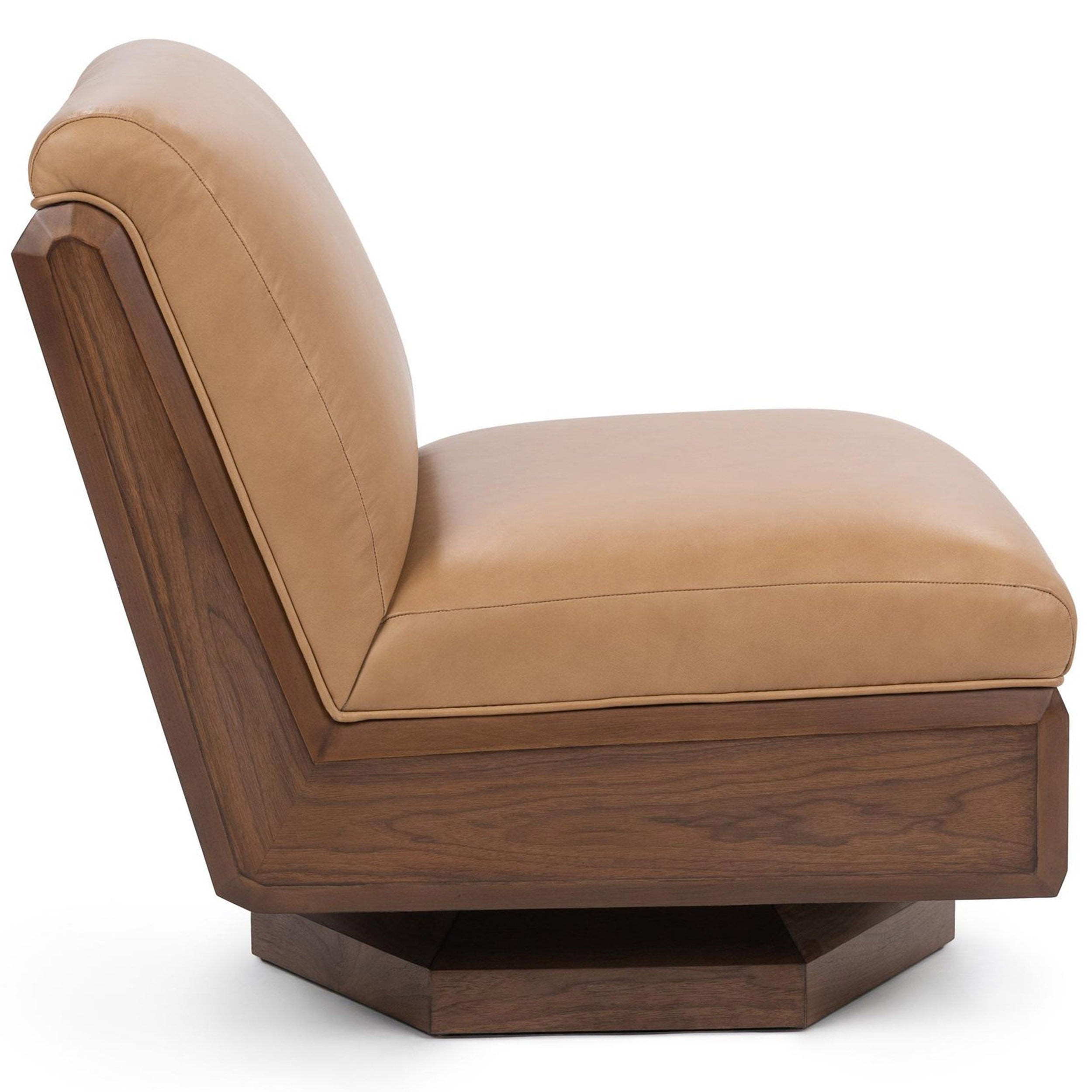Myla Swivel Accent Chair, Tan