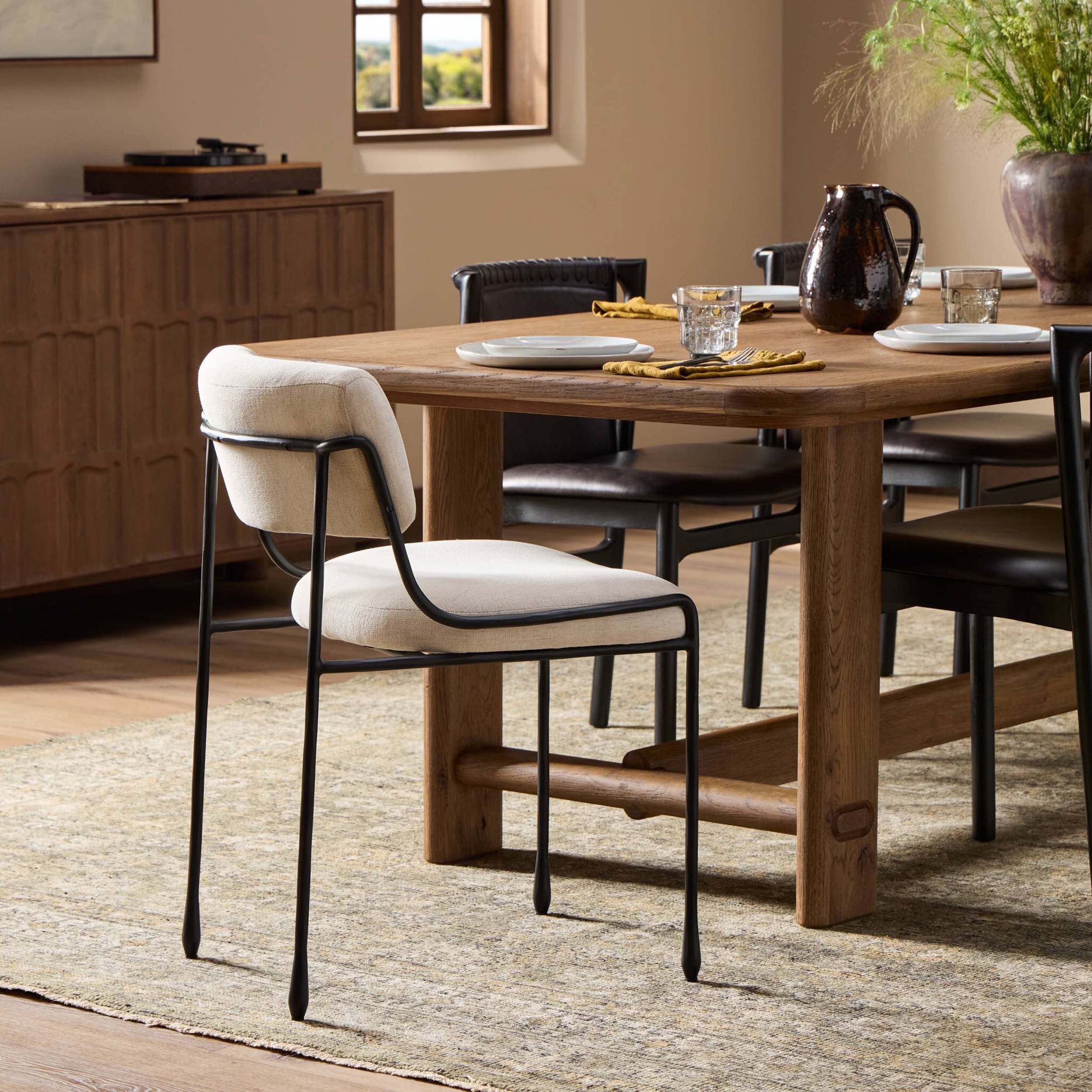 Nettie Dining Chair, Crypton Nomad Snow
