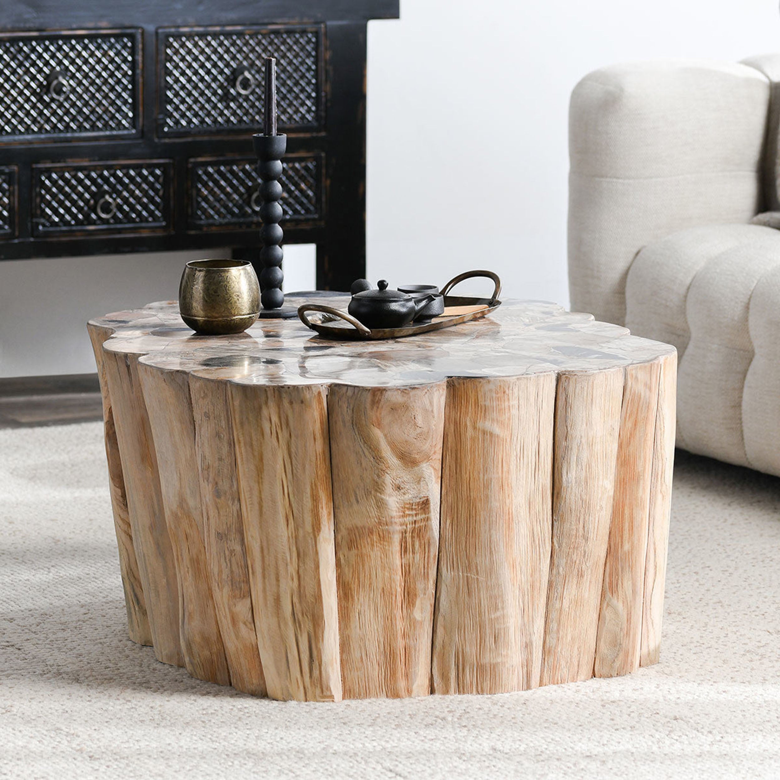 Norwest Solid Wood Coffee Table, Natural