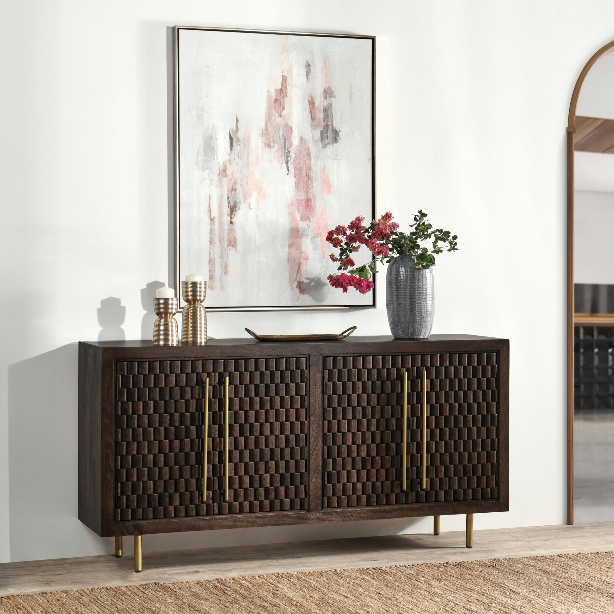 Norwood 4Dr Buffet, Bark Brown