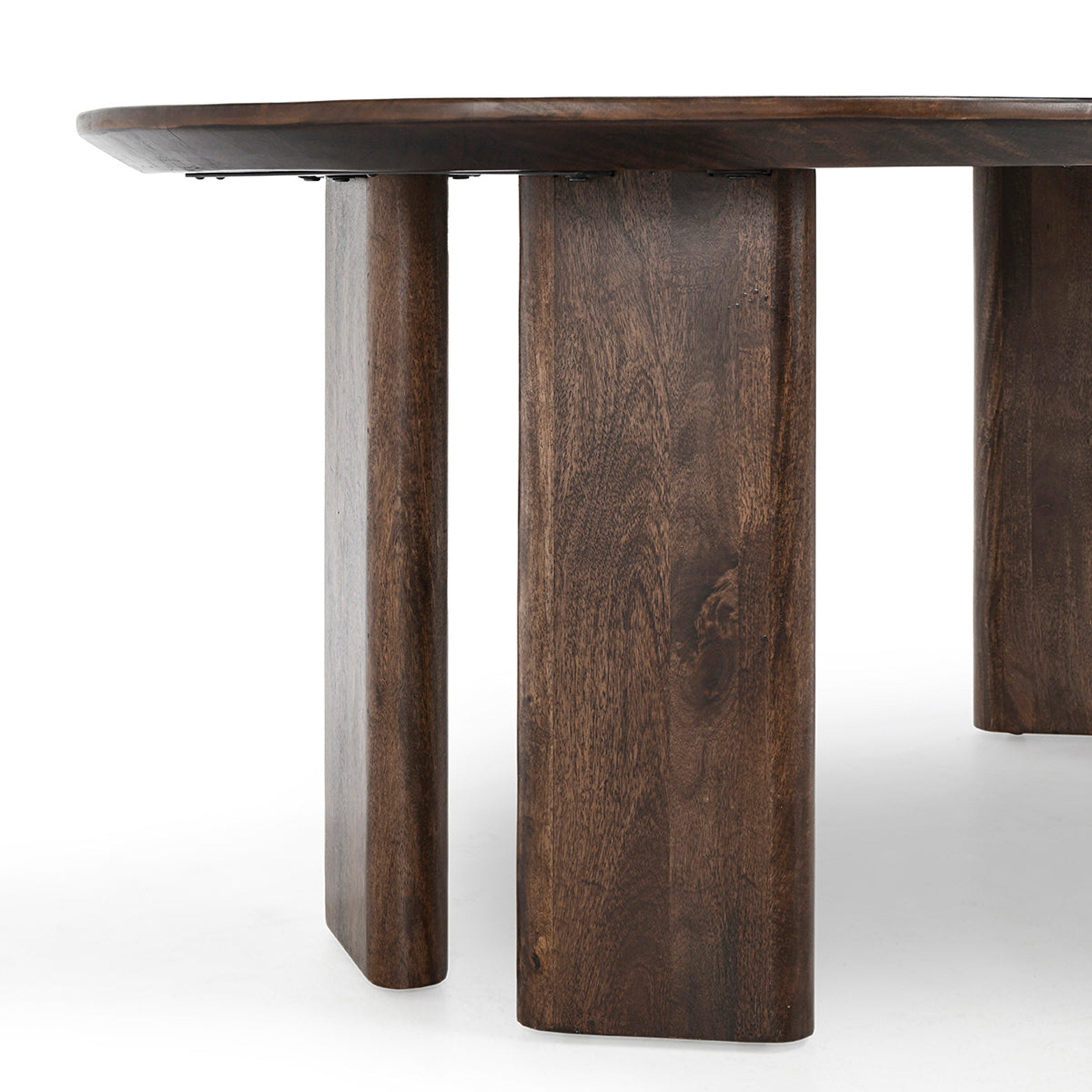 Norwood Oval Dining Table, Bark Brown