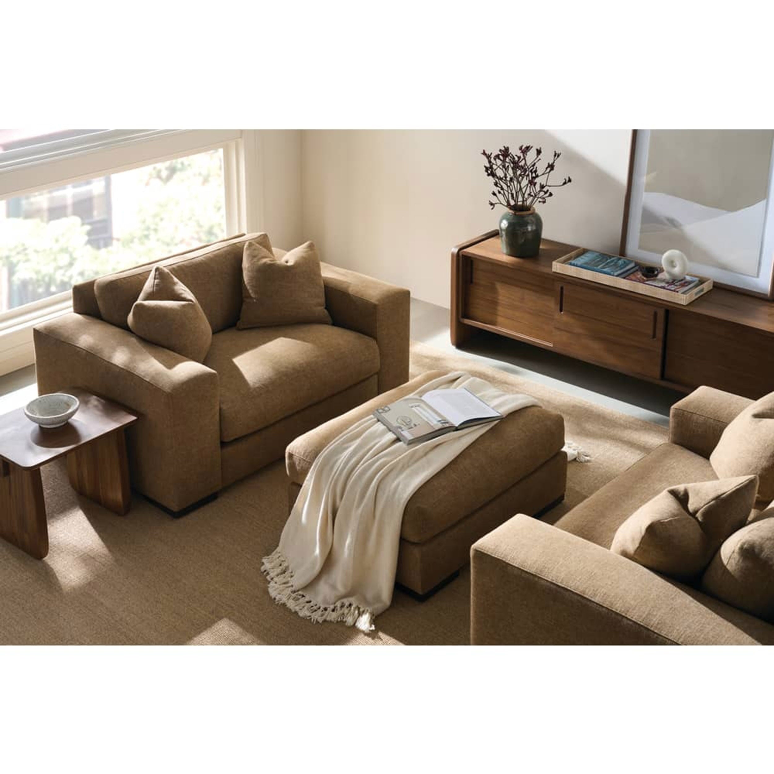 Nova Sliding Door Credenza, Caraway