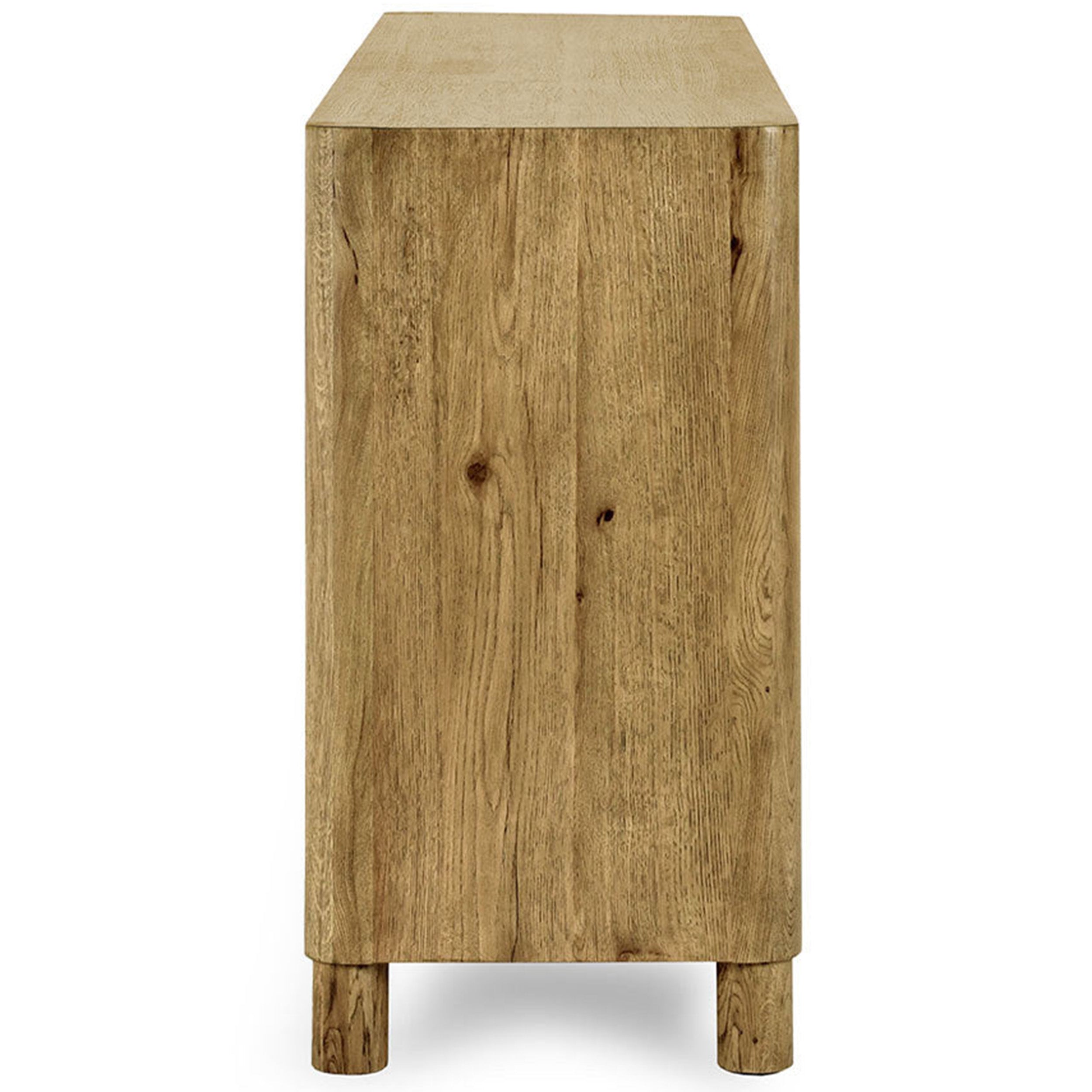 Orlando Solid Wood 4Dr Buffet, Light Brown