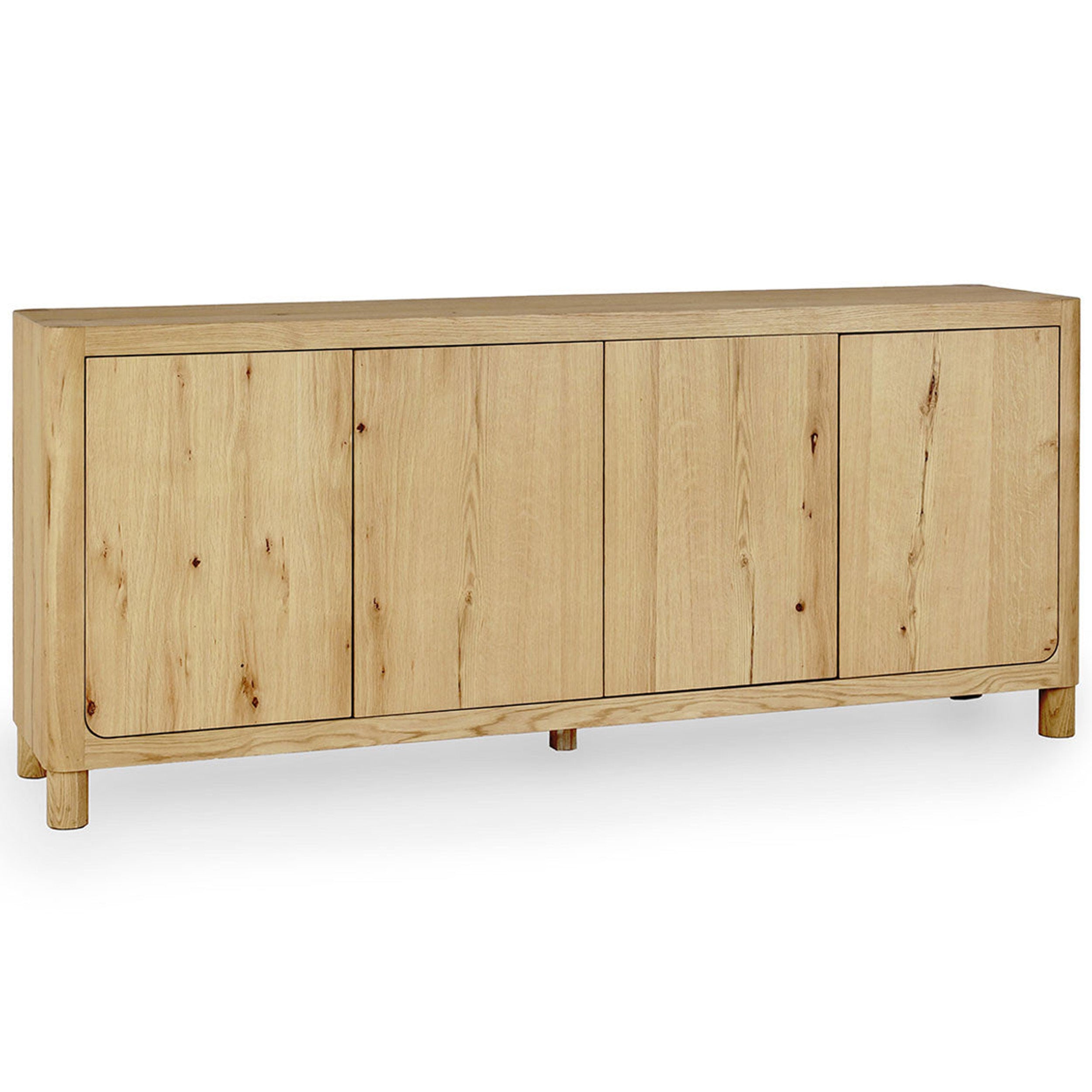 Orlando Solid Wood 4Dr Buffet, True Natural