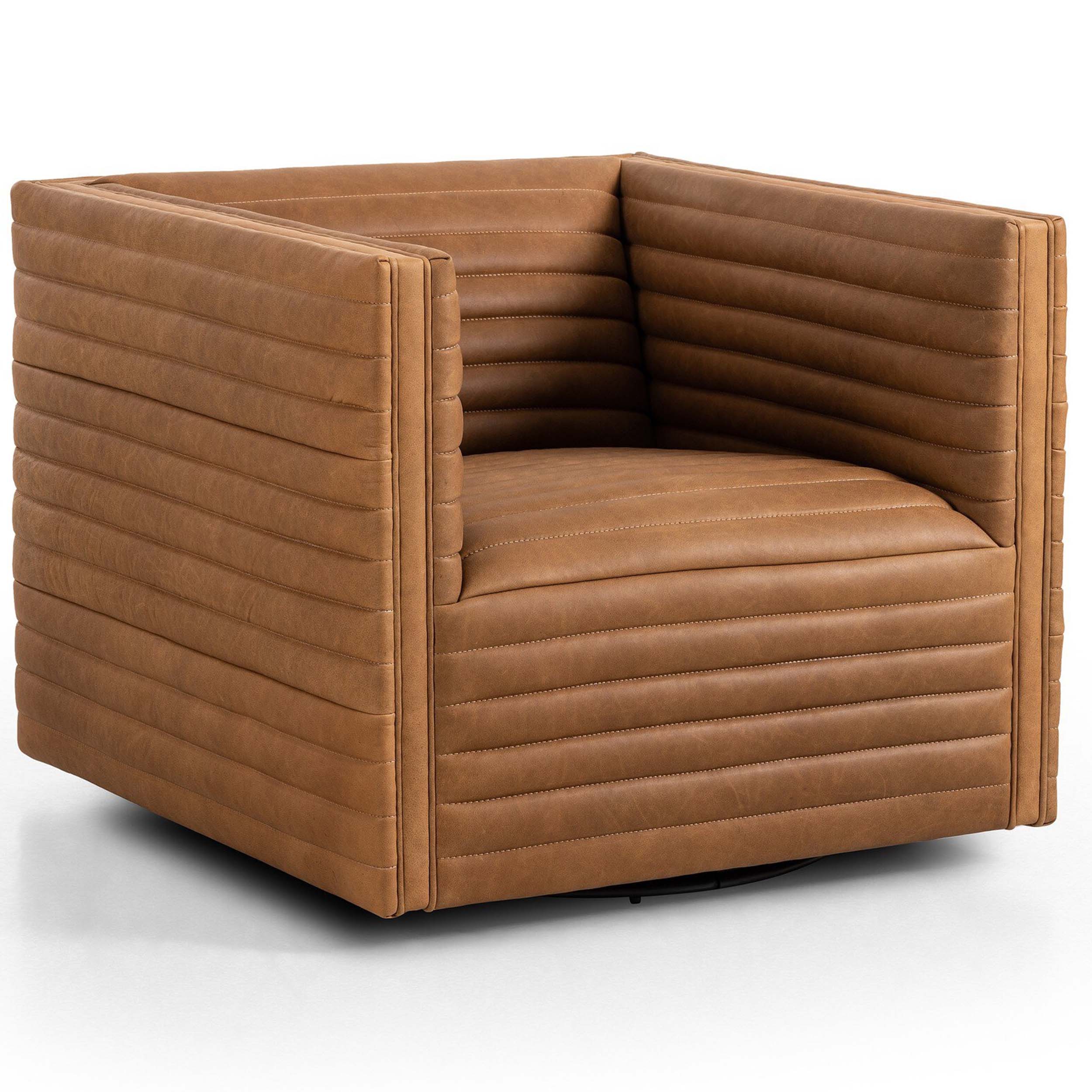 Padma Swivel Chair, Eucapel Cognac
