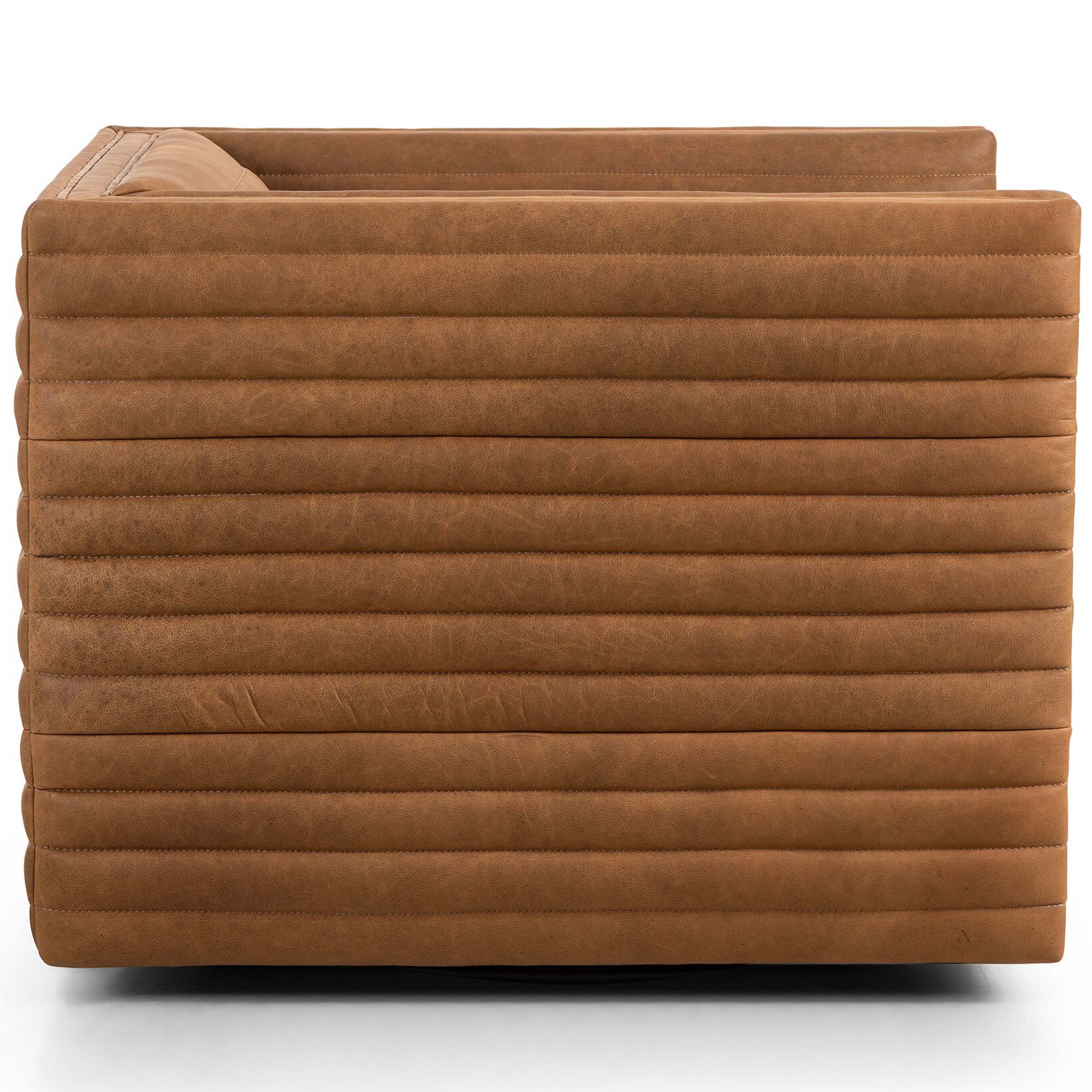 Padma Swivel Chair, Eucapel Cognac